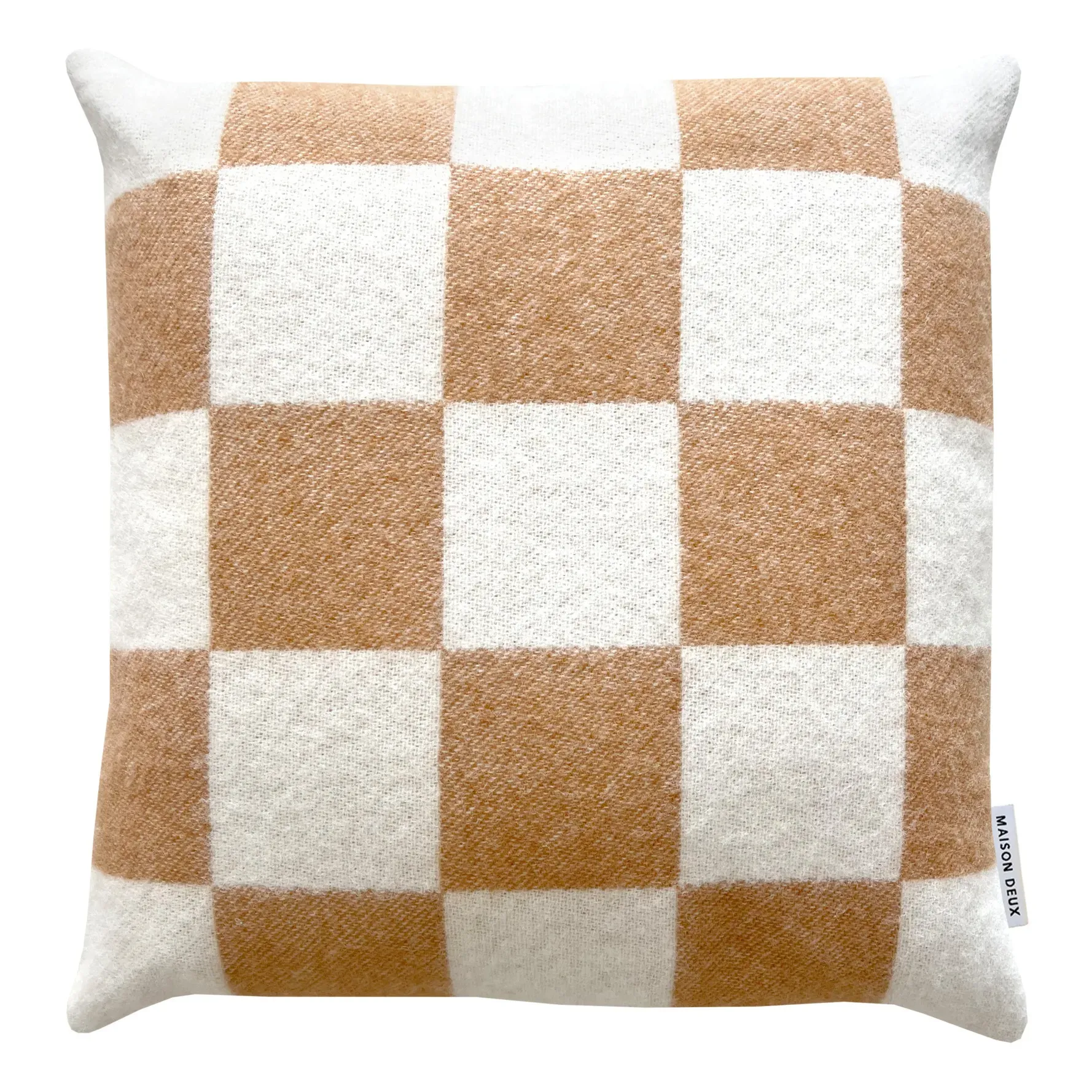 Damier Cushion Cover - Off White, Wool product