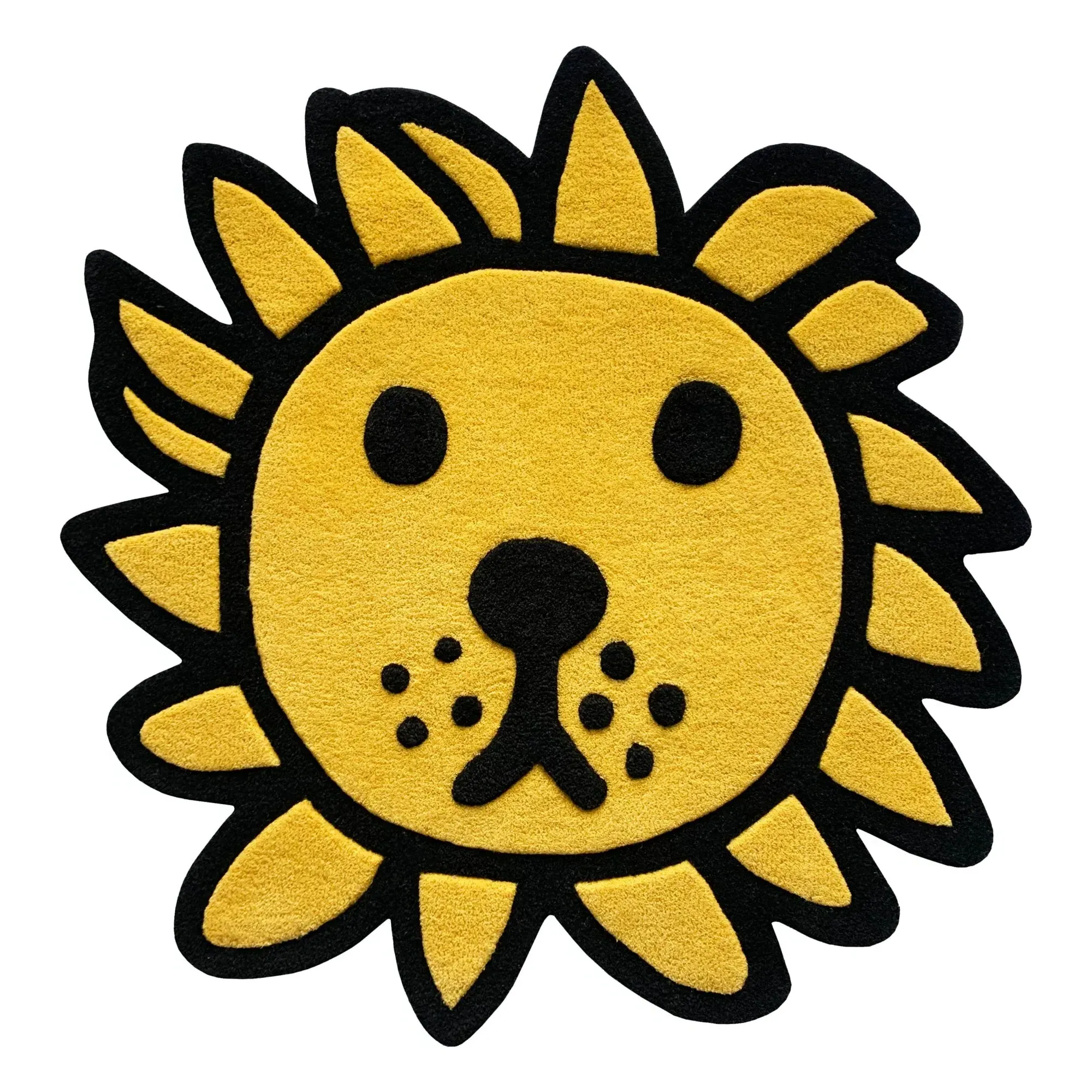 Miffy Lion Hand-Tufted Rug - Yellow, Wool product