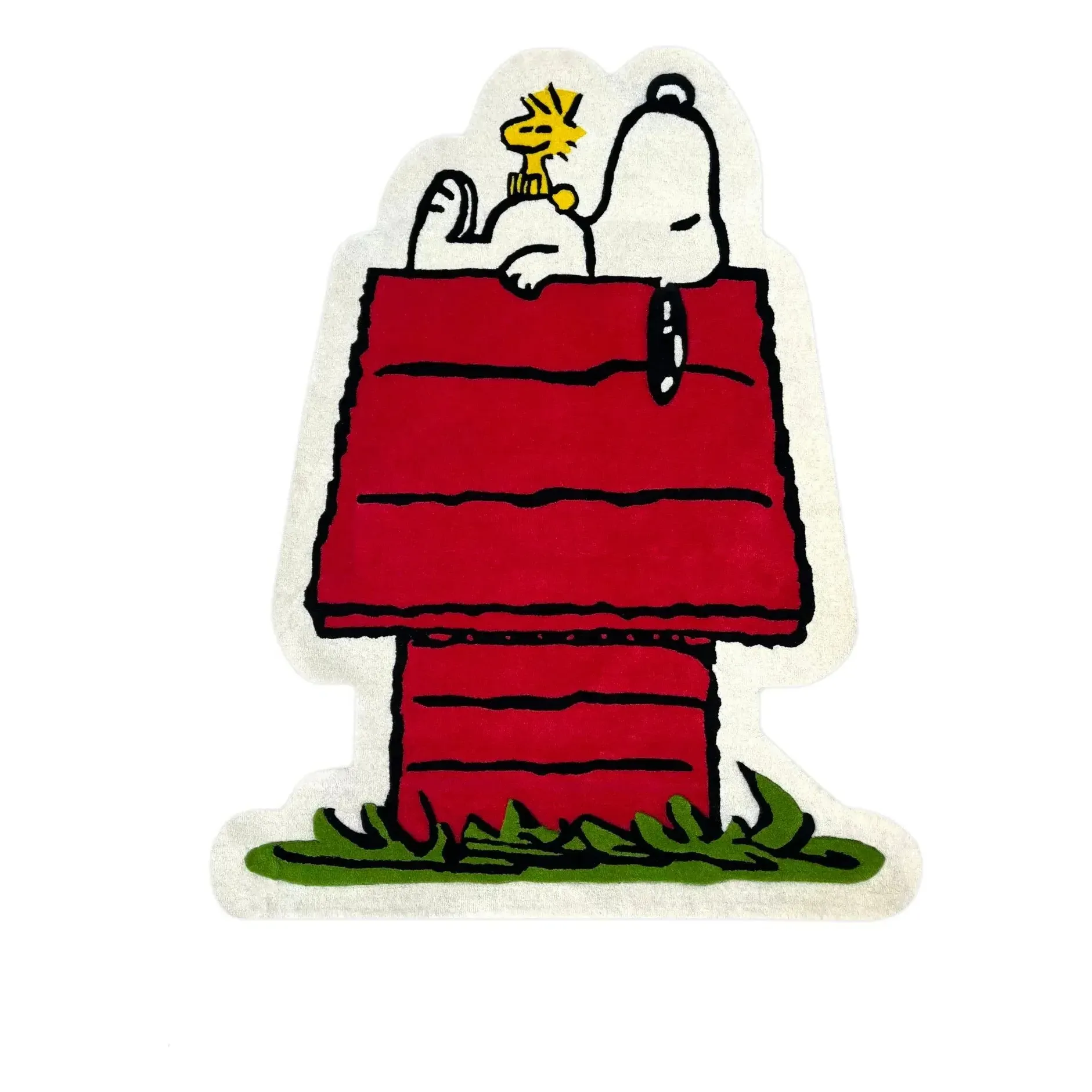 Peanuts Dog House Hand-Tufted Rug - Red, Wool product