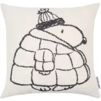 Peanuts Jacquard Cushion Cover - White, Wool alternate view