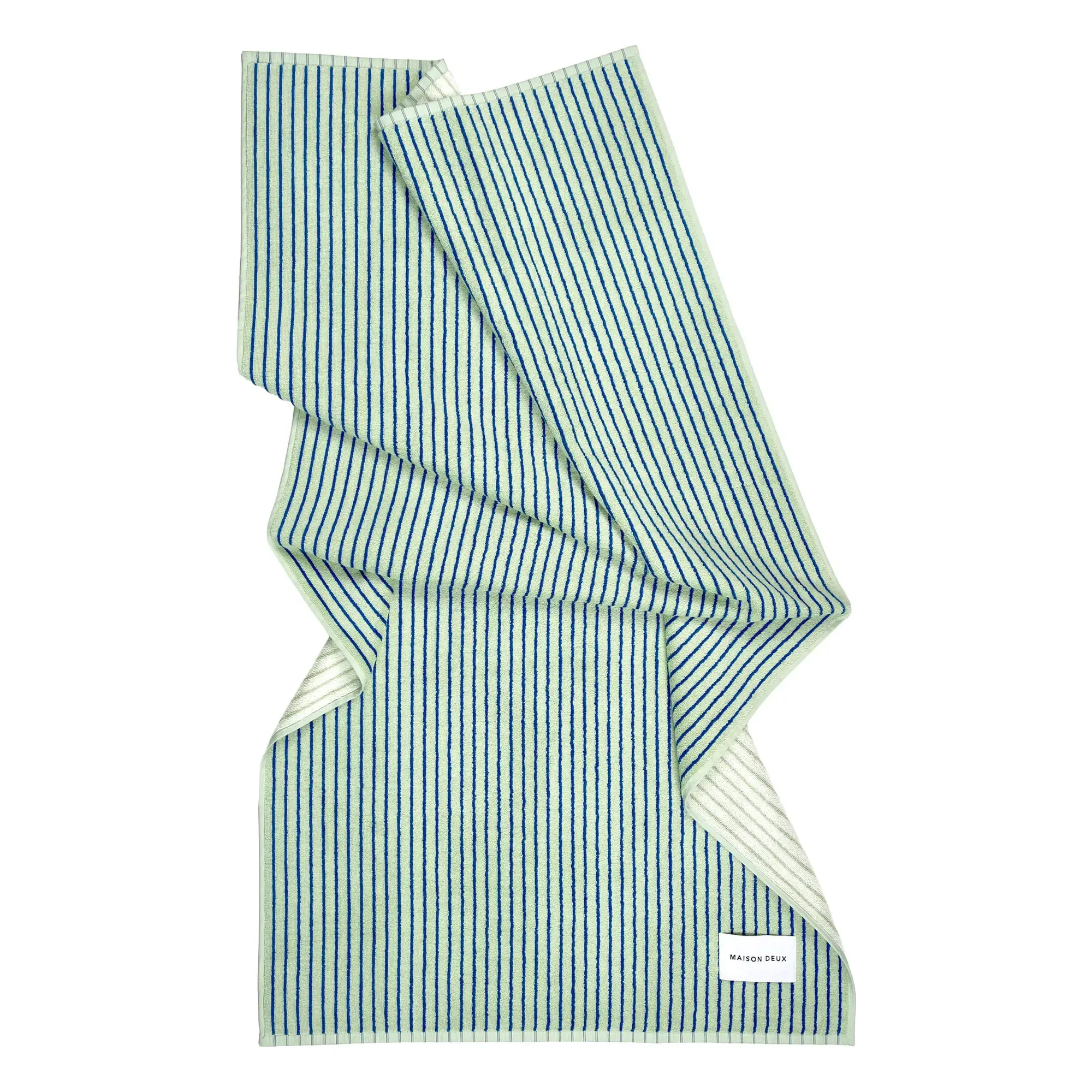 Striped Bath Towel - Sage, Organic Cotton product
