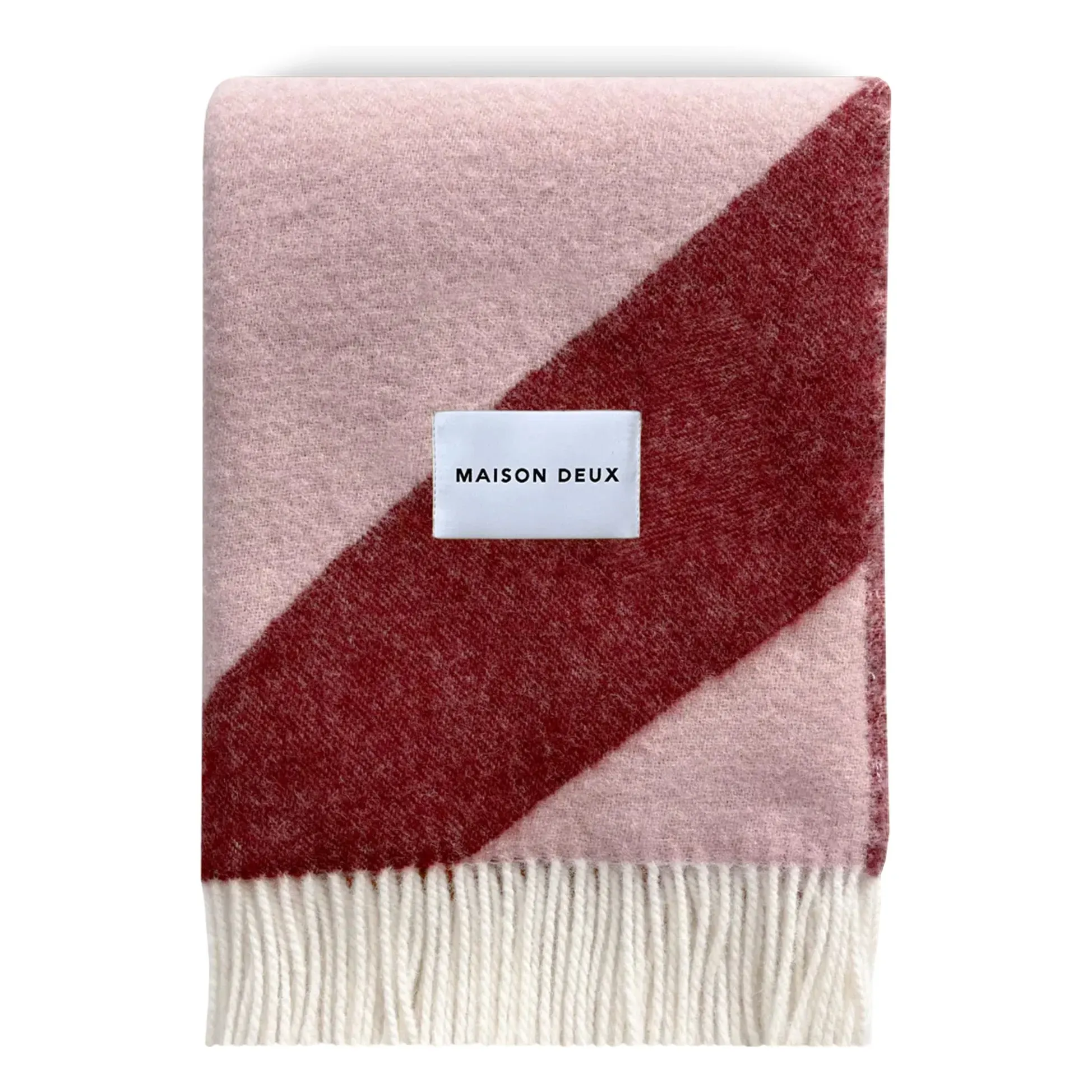 Swirl Wool Blanket - Burgundy product