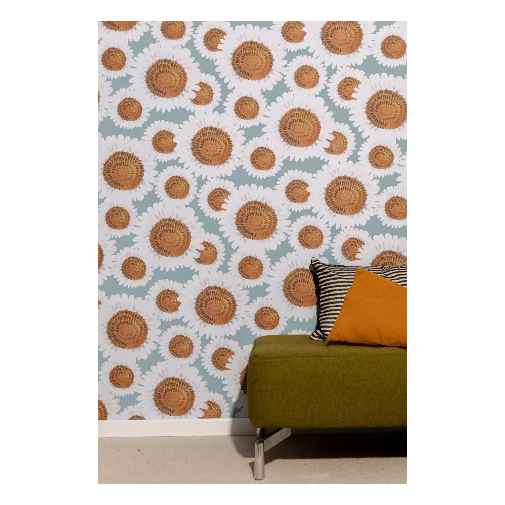 Blanchette Wallpaper Roll - Blue, Non-Woven product
