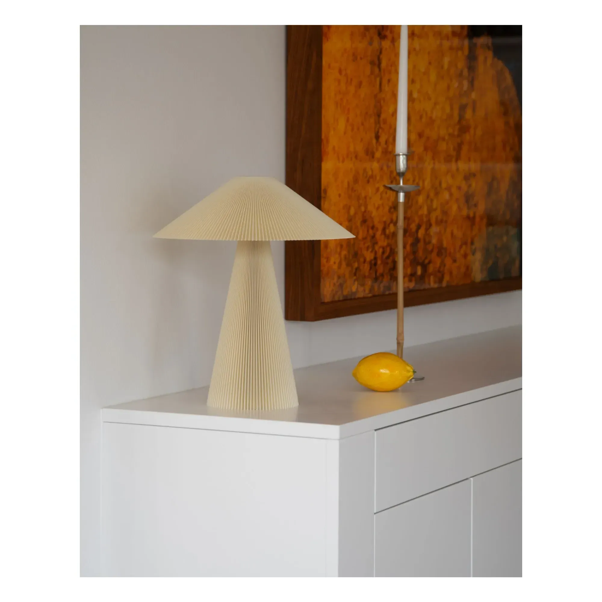 Jane Teen Table Lamp Dimmable - Cream, Recycled PET alternate view
