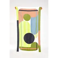 Abstract Beach Towel - Green, Cotton alternate view