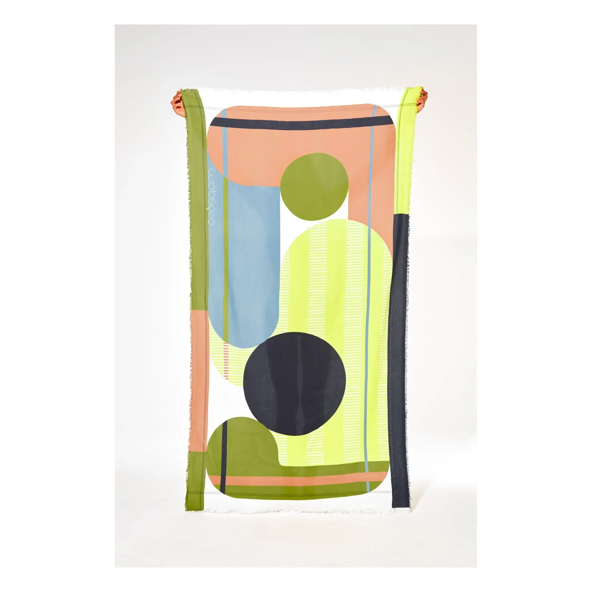 Abstract Beach Towel - Green, Cotton product