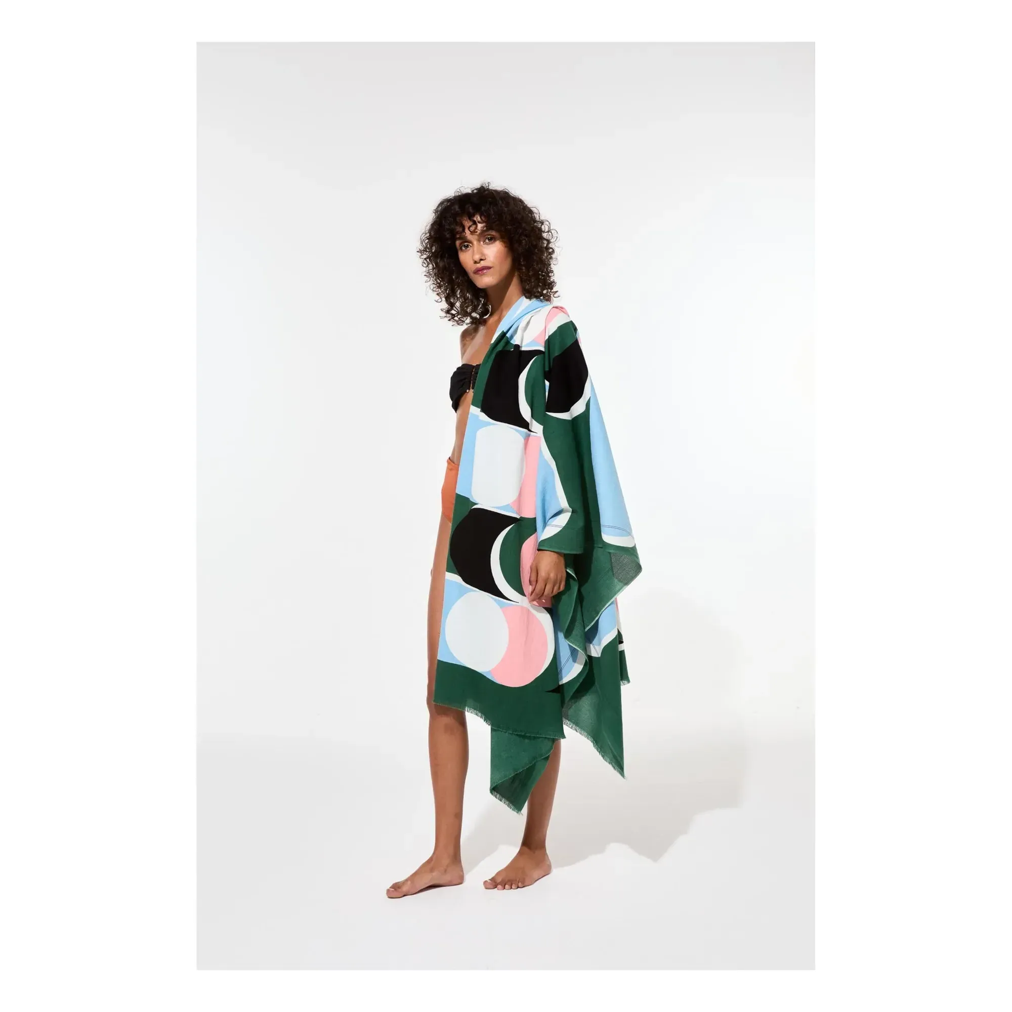 Corolle Beach Towel - Green, Cotton alternate view