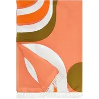 Nebuleuse Cotton Blanket - Coral alternate view