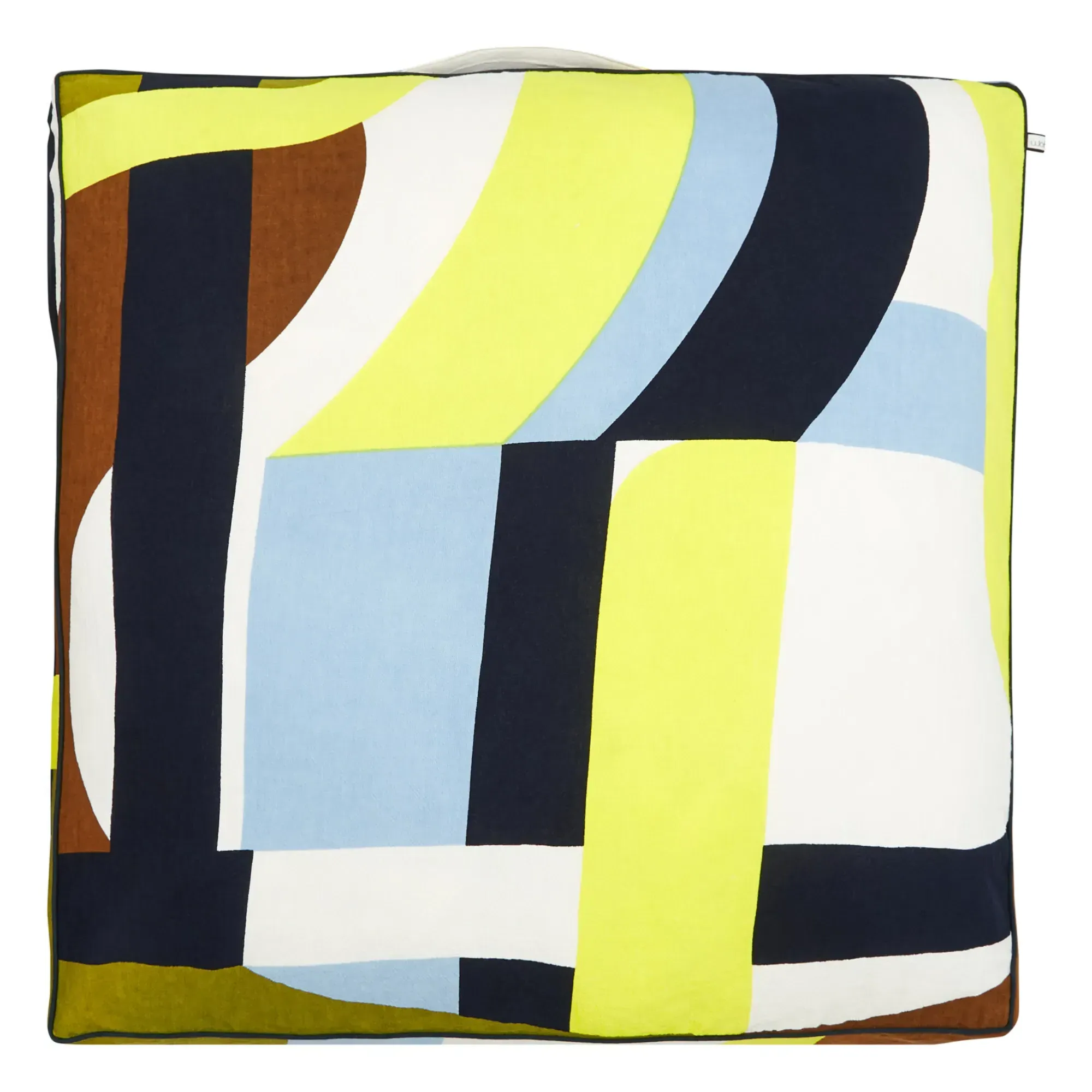 Supersonic Floor Cushion - Lemon Yellow, Cotton alternate view