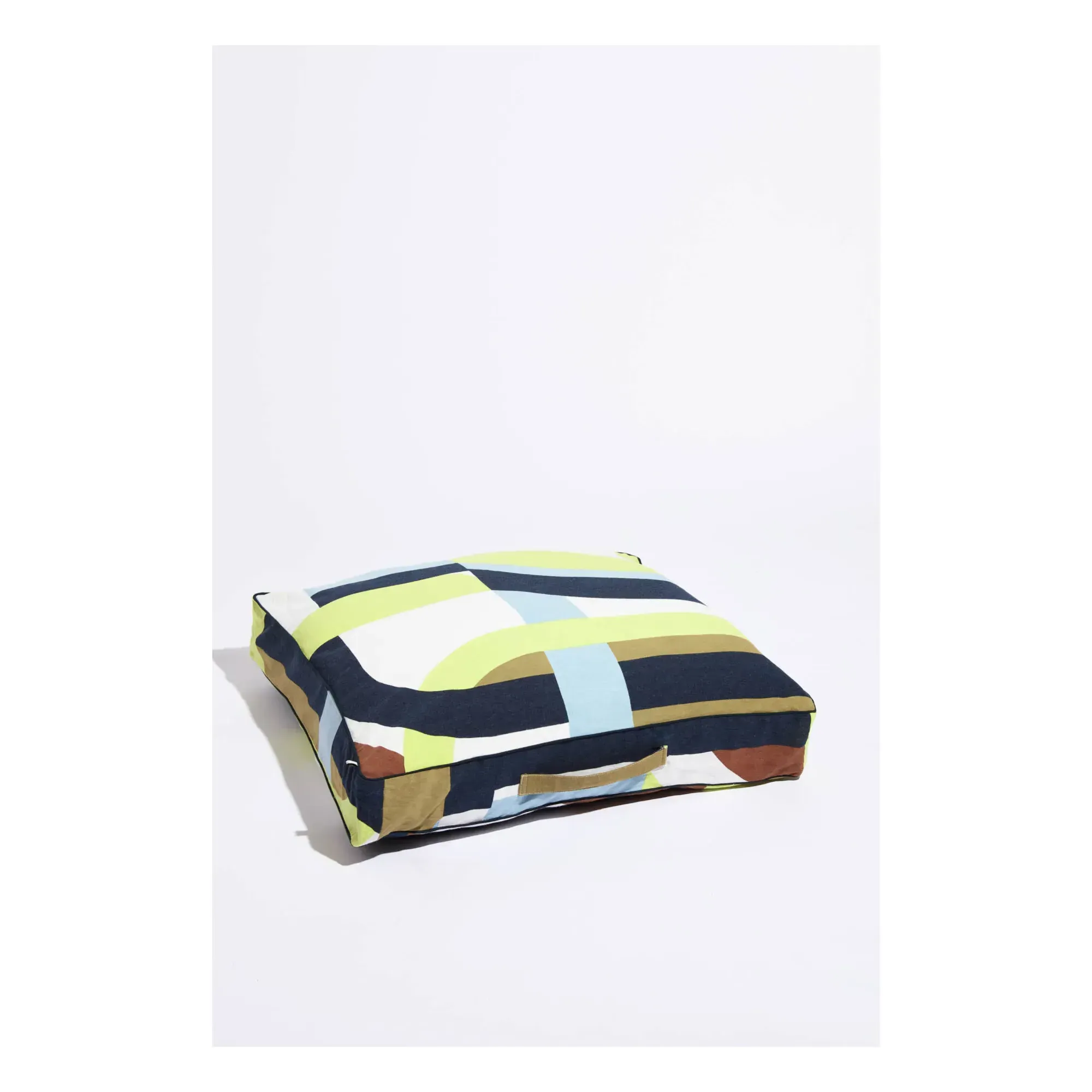 Supersonic Floor Cushion - Lemon Yellow, Cotton product
