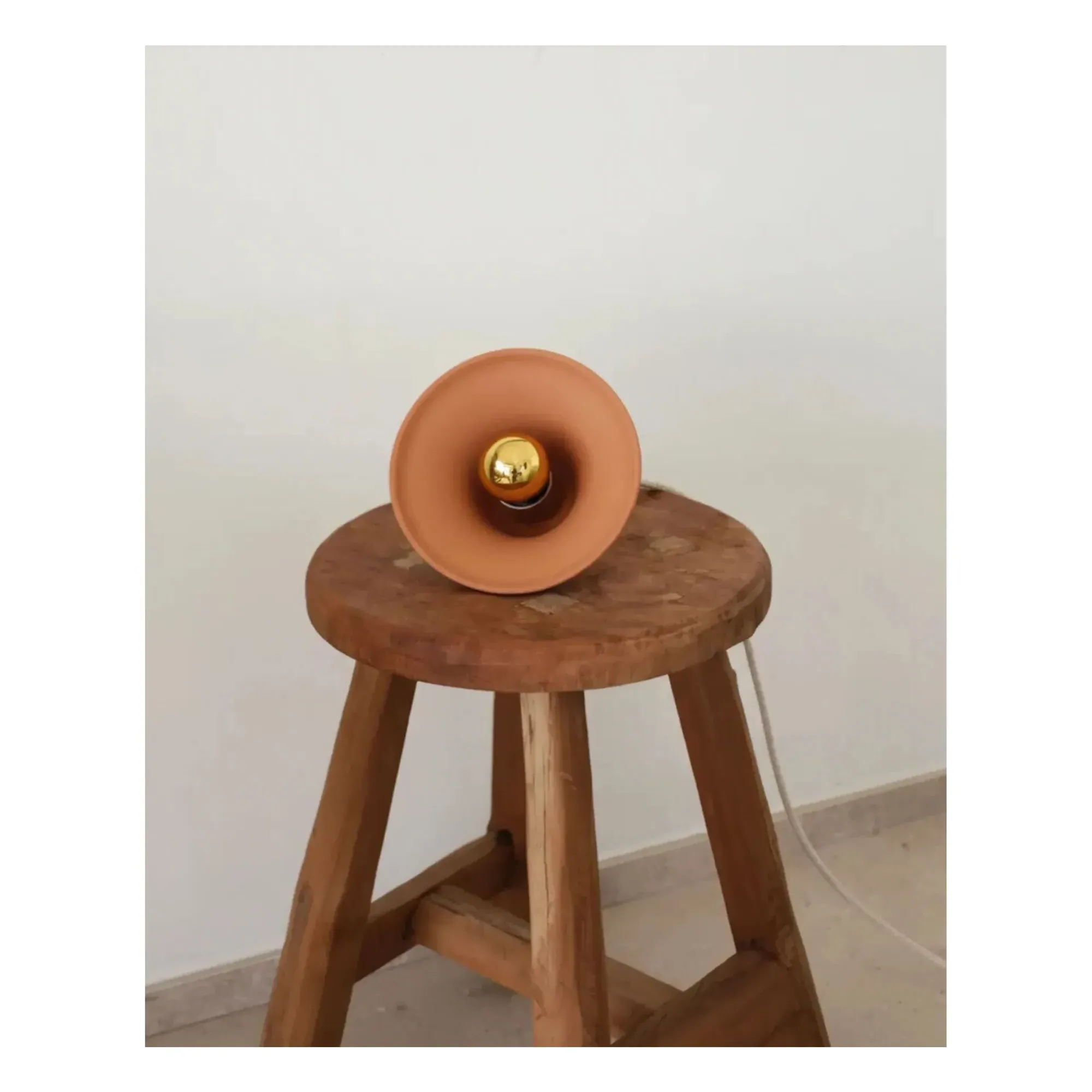 Gigaro Portable Table Lamp - Terracotta, Raw Ceramic alternate view