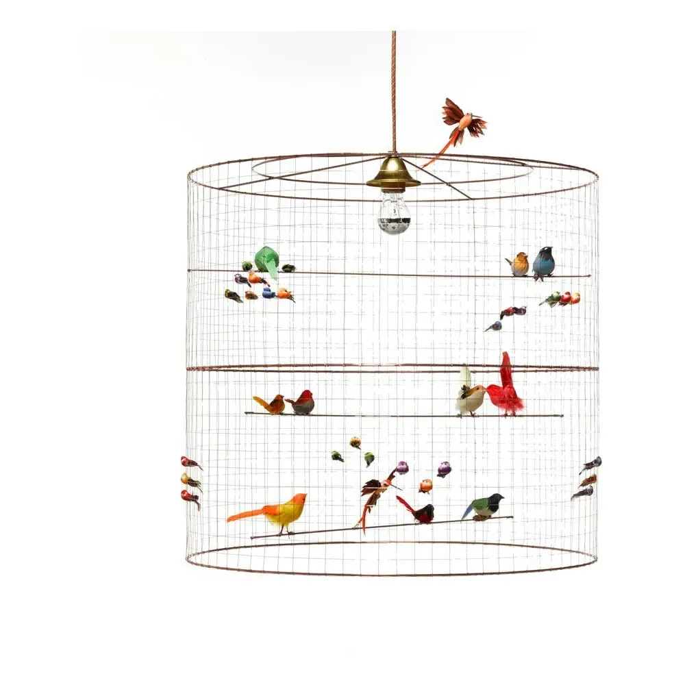 Mathieu Challières Large Birdcage Pendant Lamp - Copper, Metal product