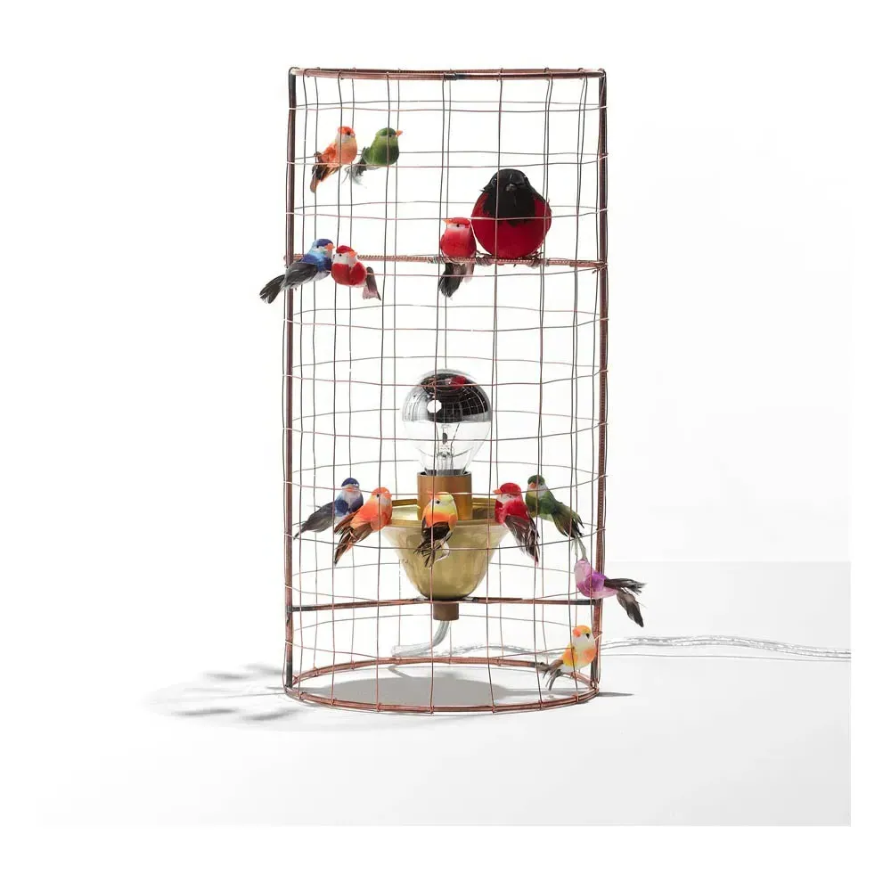 Mathieu Challières Mini Birdcage Table Lamp - Copper, Metal alternate view