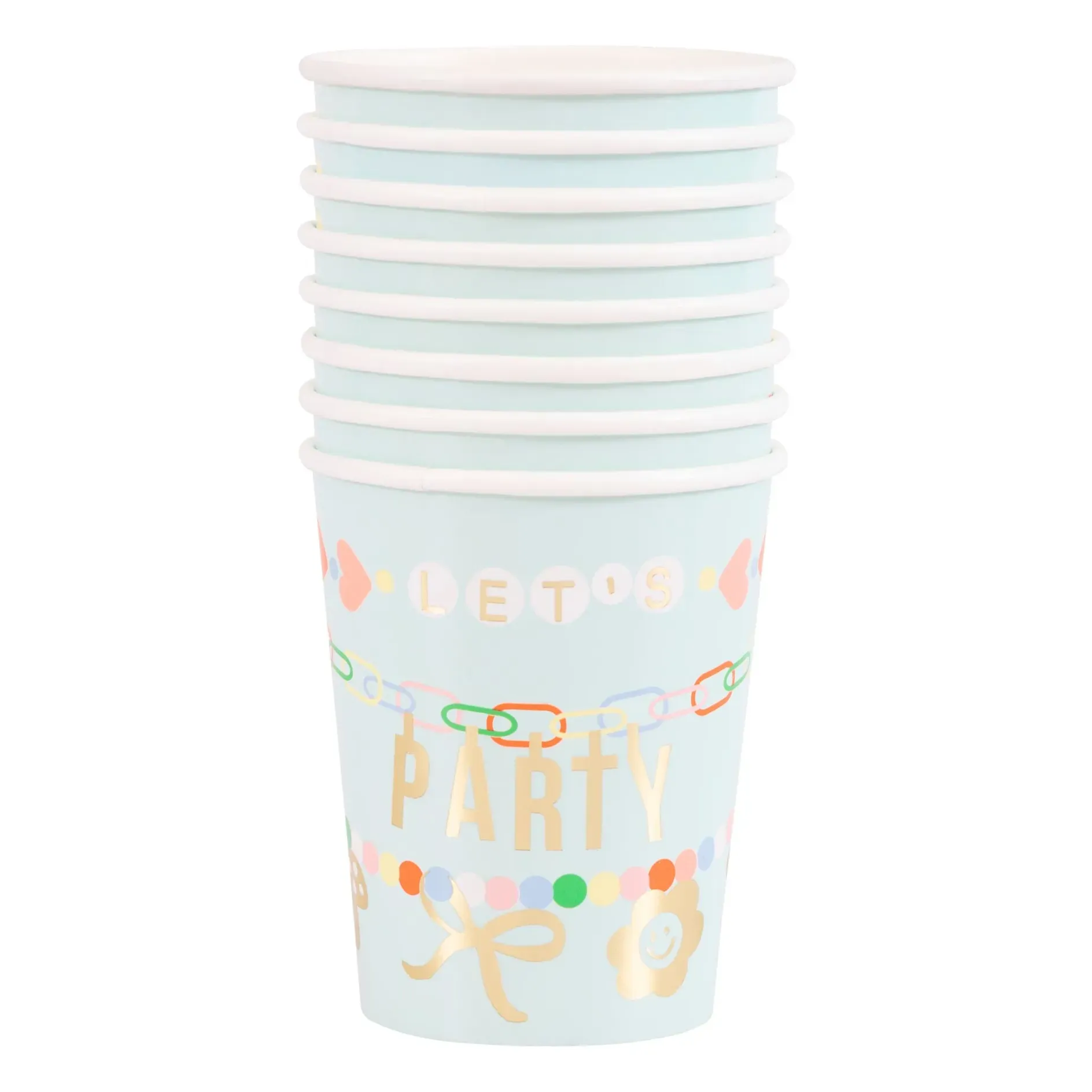 Charm Party Tumblers Set of 8 - Multicoloured, Paper alternate view
