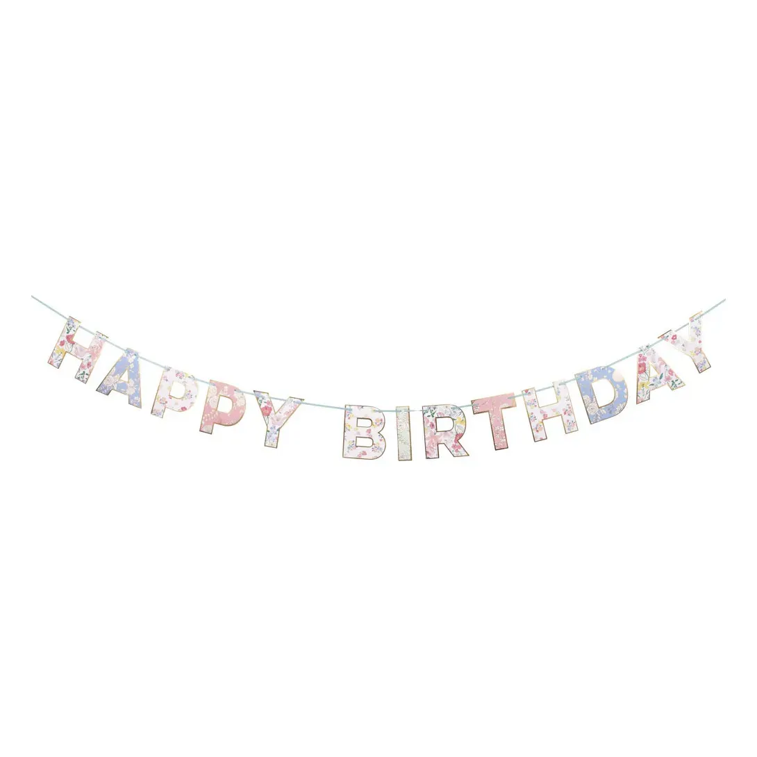 English Garden Birthday Garland - Multicoloured product