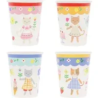 Kitten Club Tumblers Set of 8 - Multicoloured, Paper alternate view
