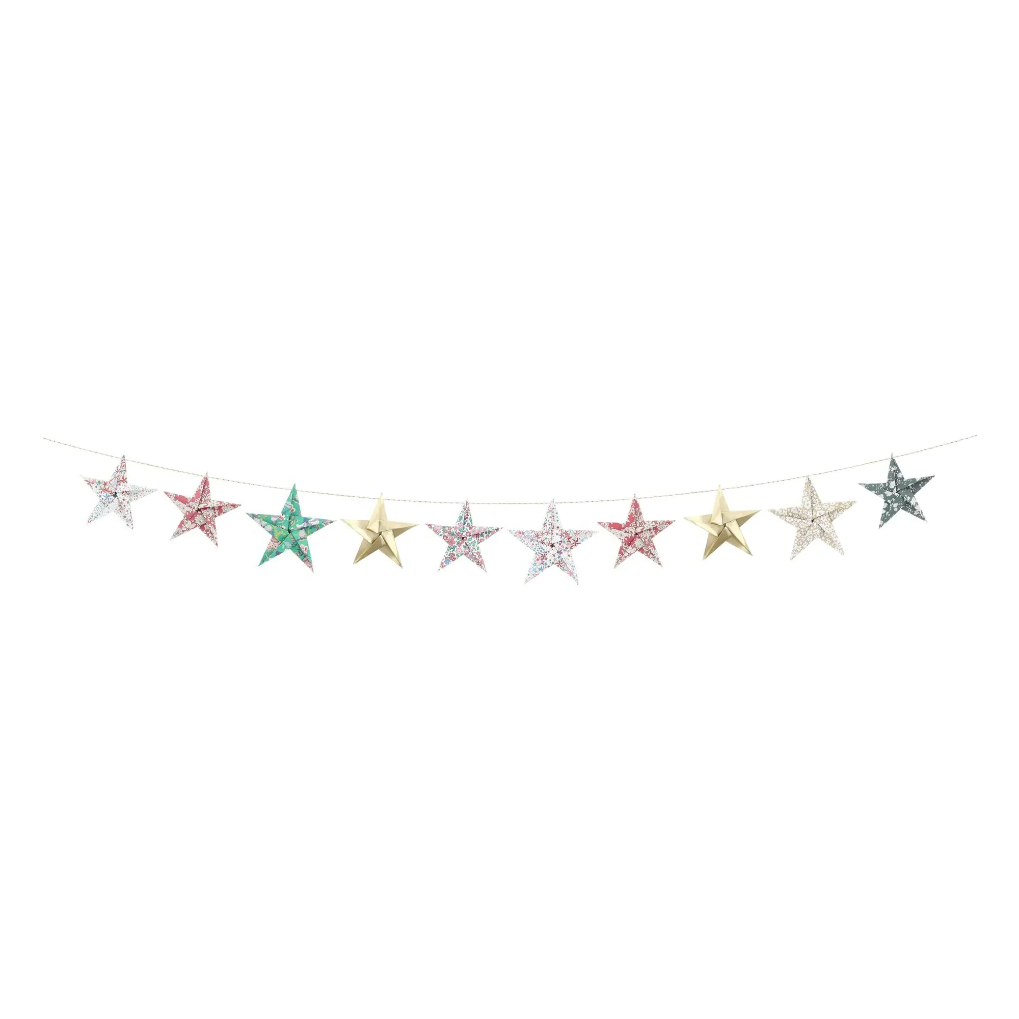 Liberty x Meri Meri Paper Star Garland - Multicoloured product