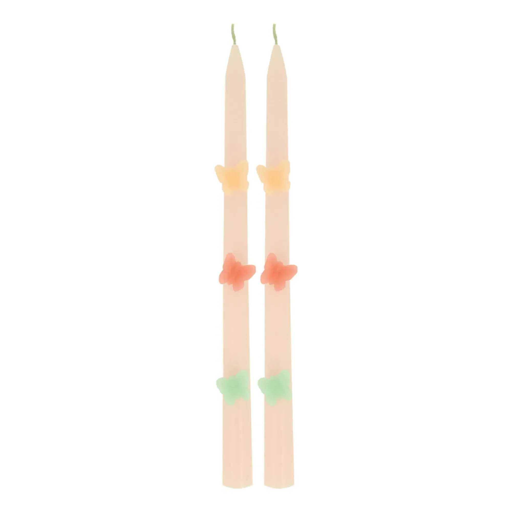 Meri Meri Butterfly Candles Set of 2 - Multicoloured, Wax product