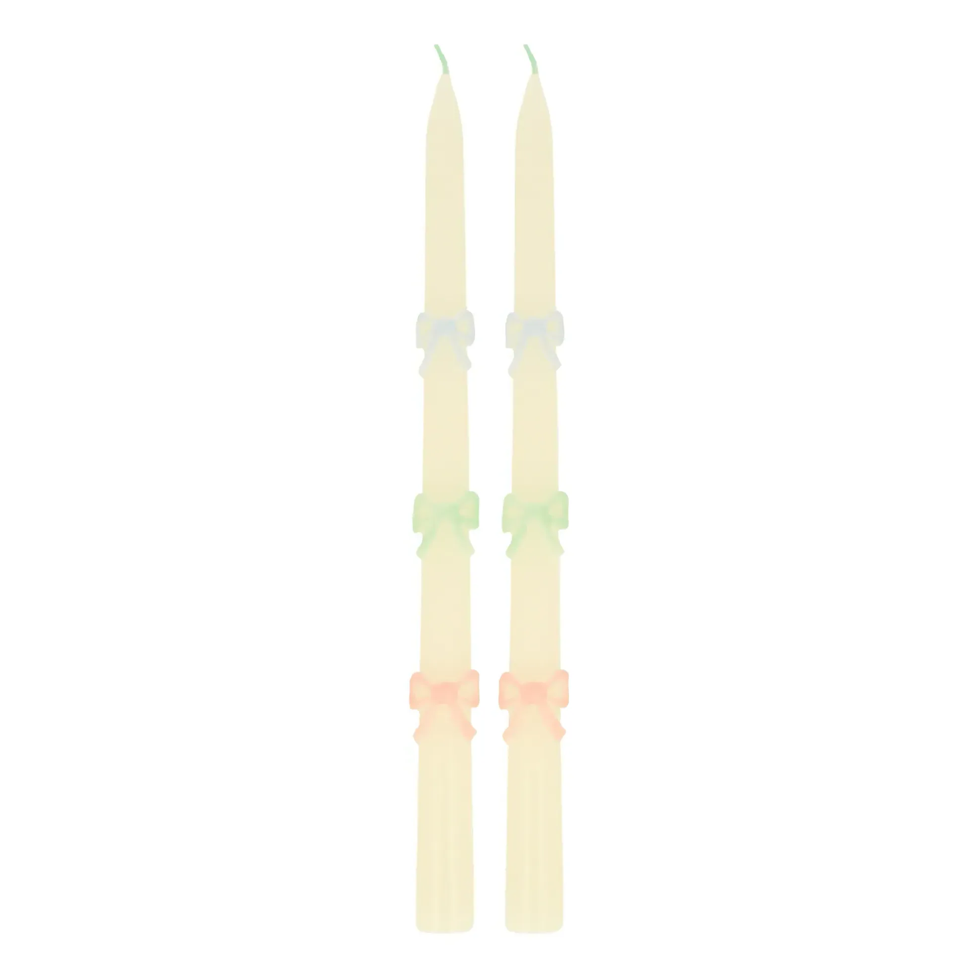 Meri Meri Knot Tapered Candles Set of 2 - Pink, Wax product