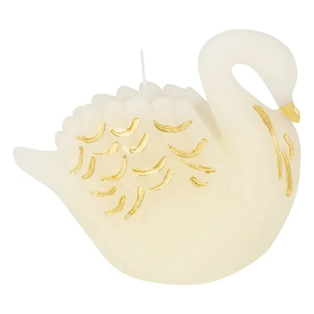 Meri Meri Swan Candles Set of 3 - Ecru alternate view