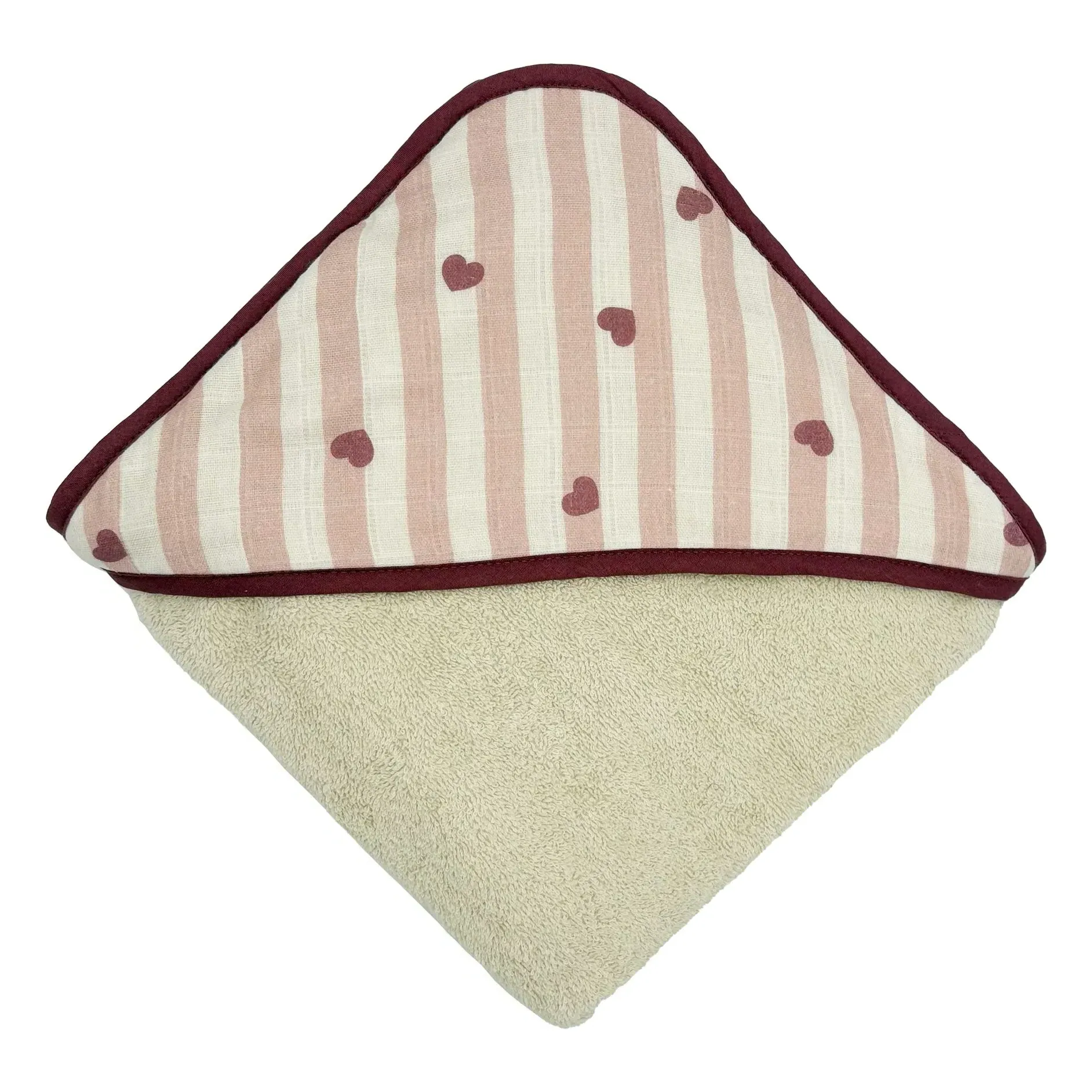 Téa Square Bath Towel - Pale Pink, Cotton product
