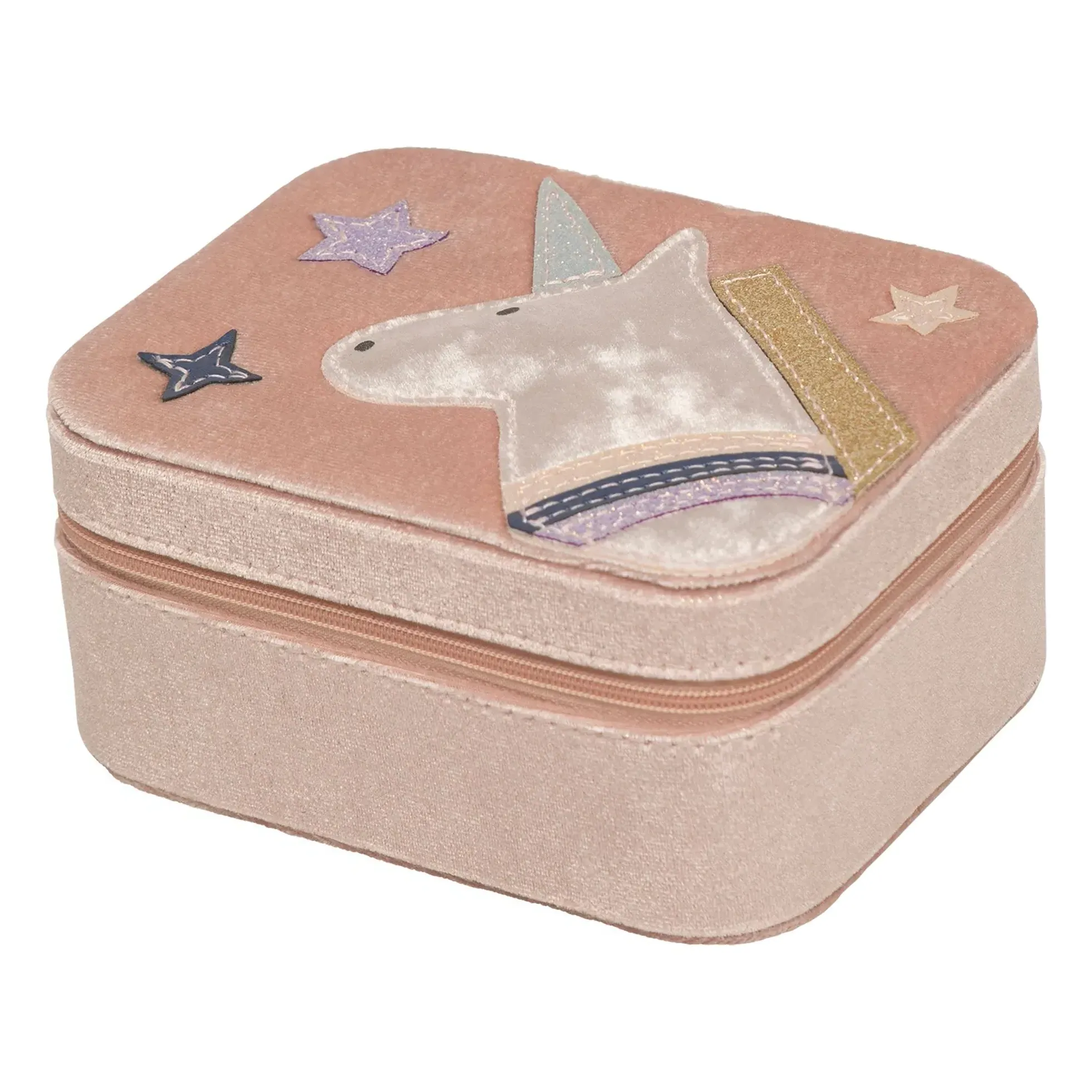 Mimi & Lula Unicorn Jewelry Box - Pink, Velvet product