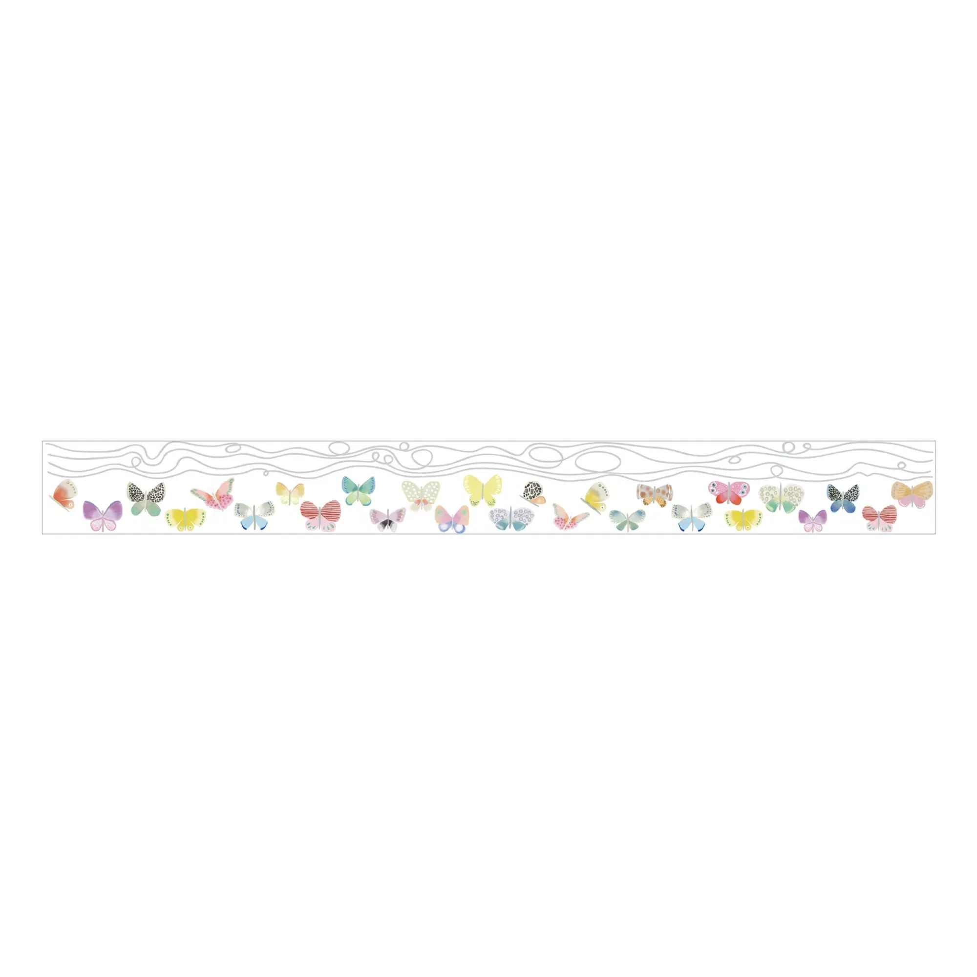 Butterfly Frieze Wall Sticker - Multicoloured, Vinyl product