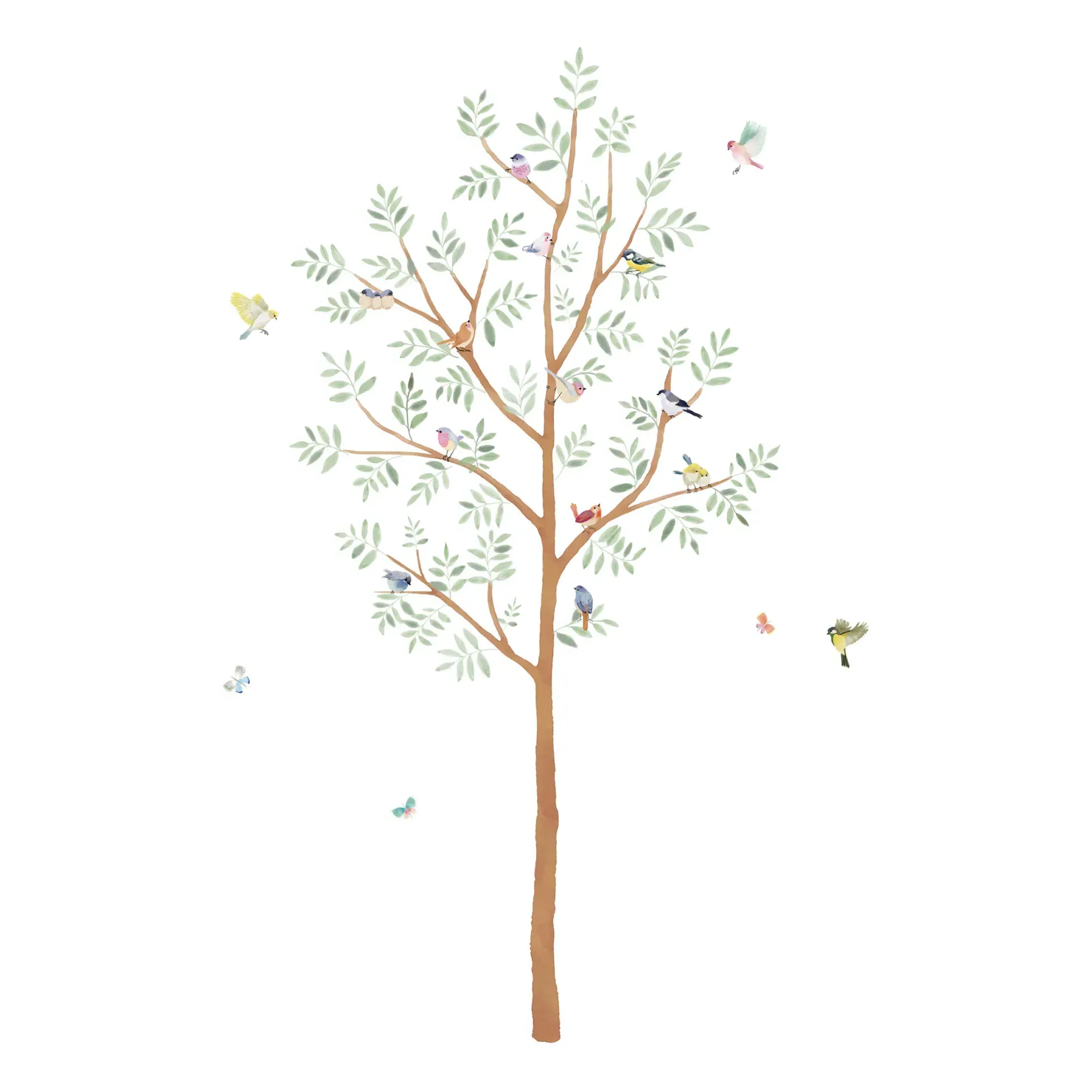 Giant Spring Tree Wall Sticker - Multicoloured, Vinyl product