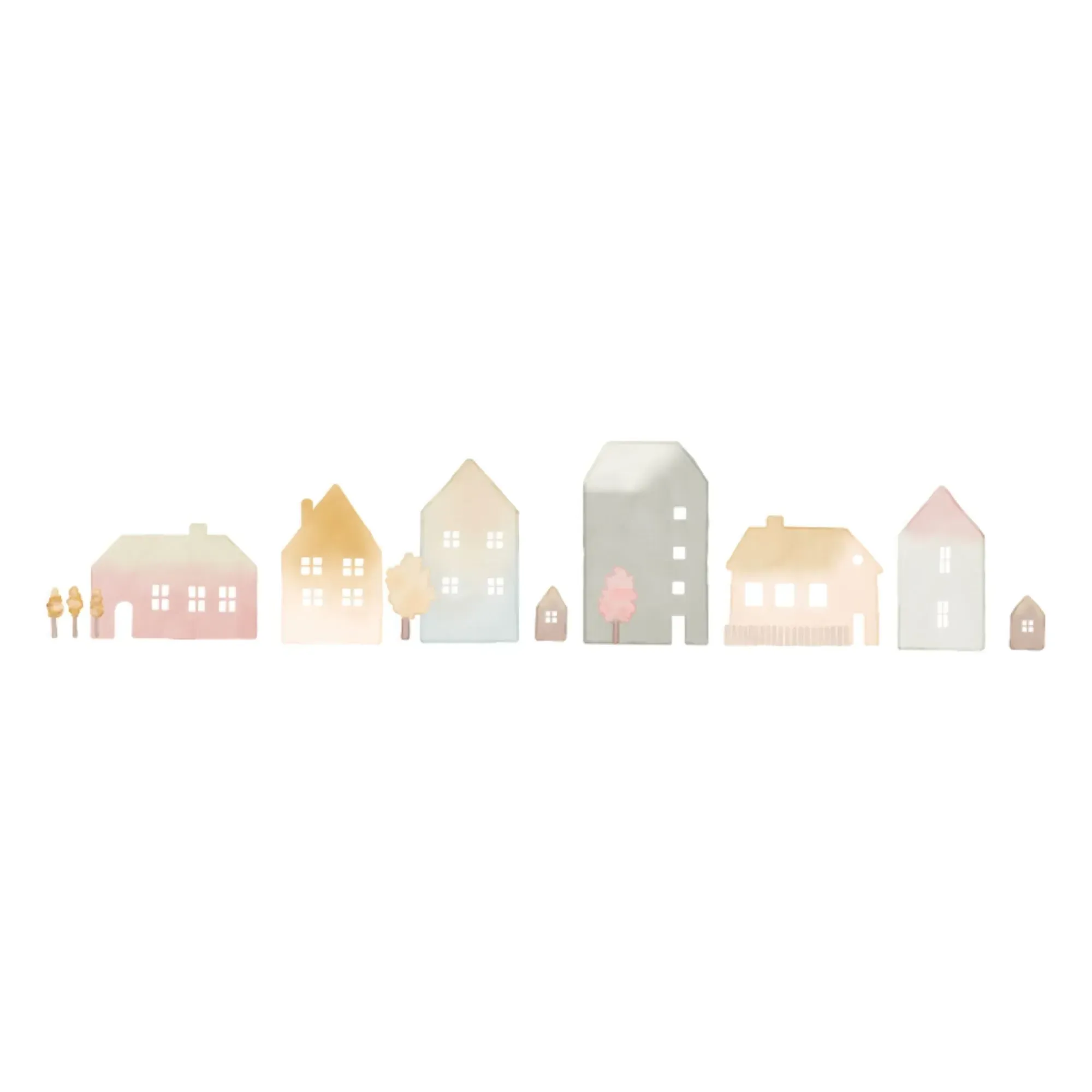 MIMI'lou Little Houses Wall Stickers - Multicoloured product
