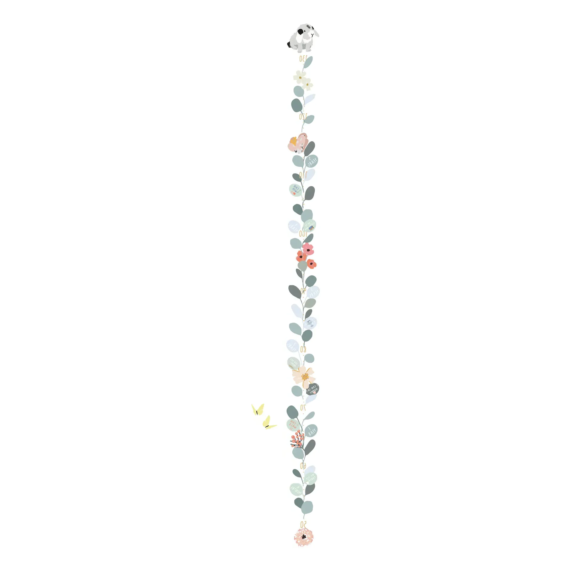 Nils Botanic Growth Chart - Multicoloured, Vinyl product