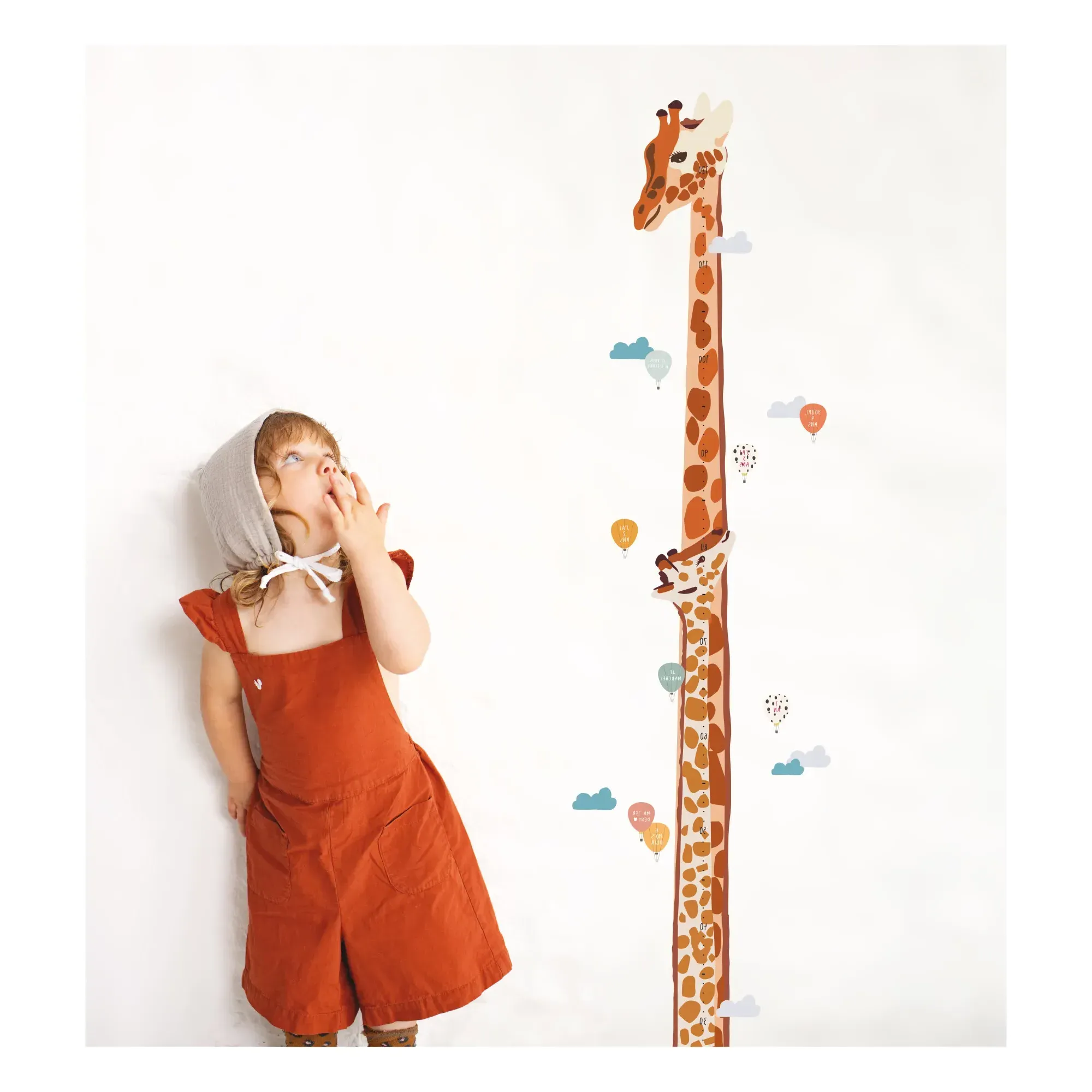 Safari Height Growth Chart - Multicoloured, Vinyl alternate view