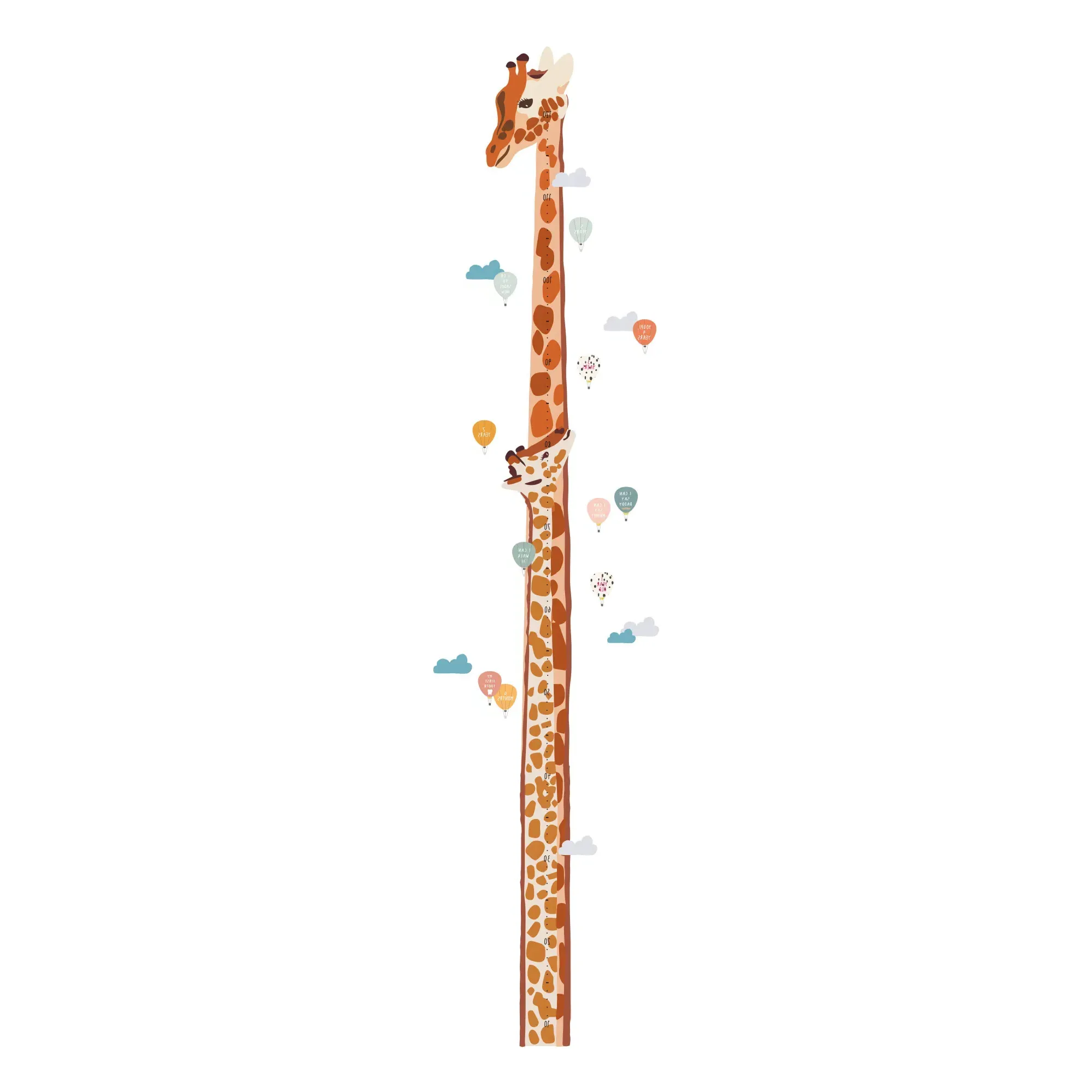 Safari Height Growth Chart - Multicoloured, Vinyl product