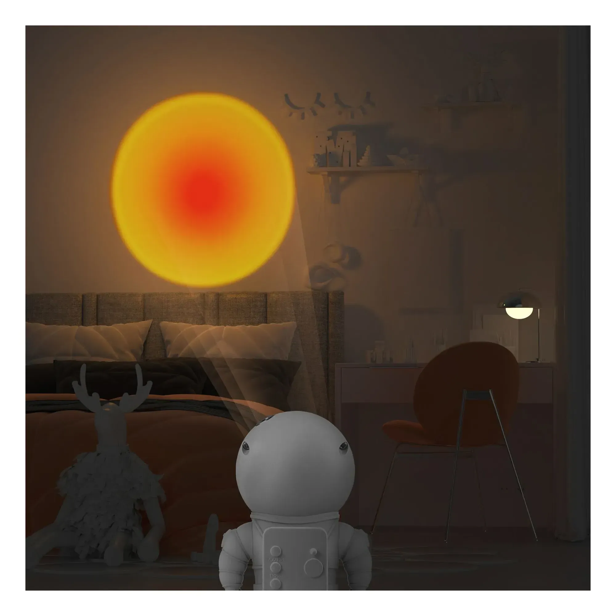 Astrolight Sunset Projector Lamp - Yellow, ABS alternate view