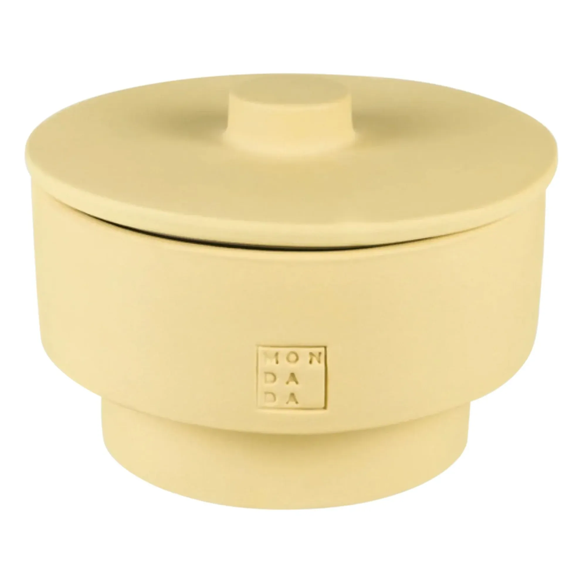 June Sahara Two Outdoor Candle with Cover - Pale Yellow, Ceramic alternate view