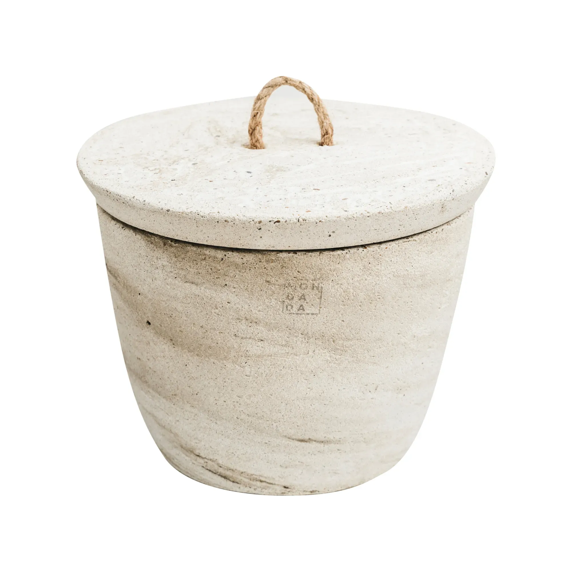 Mom Boss Outdoor Candle with Lid - Concrete product