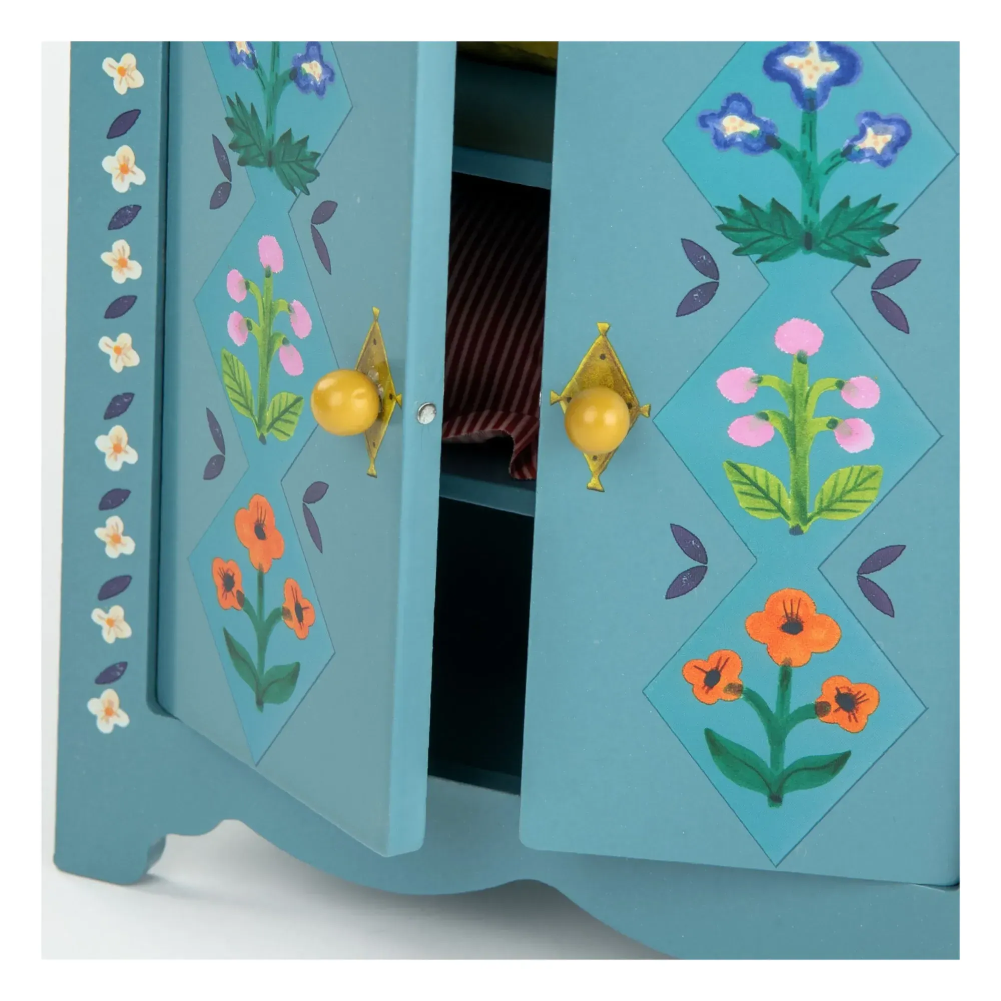 Les Minouchkas Children's Wardrobe with Magnetic Closure - Multicoloured, Wood alternate view