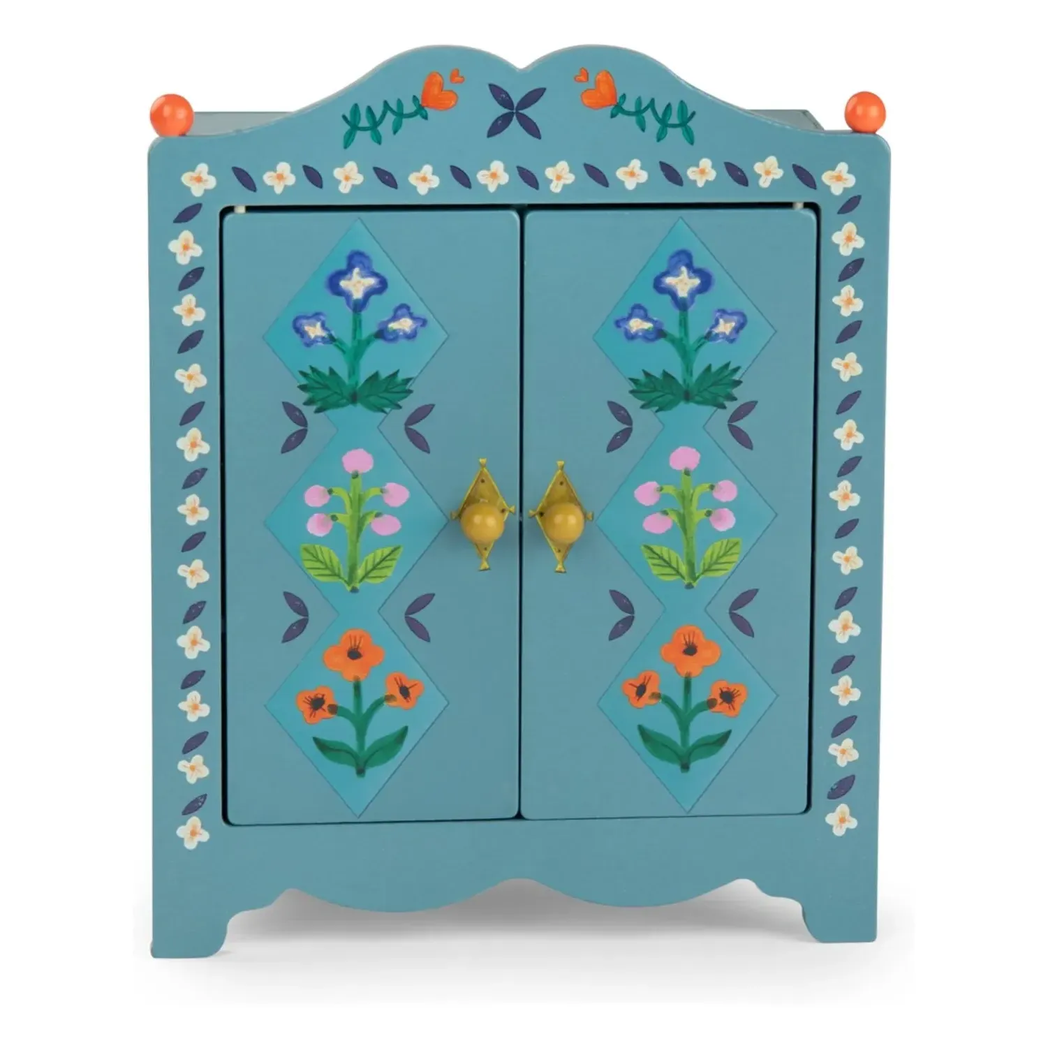 Les Minouchkas Children's Wardrobe with Magnetic Closure - Multicoloured, Wood product