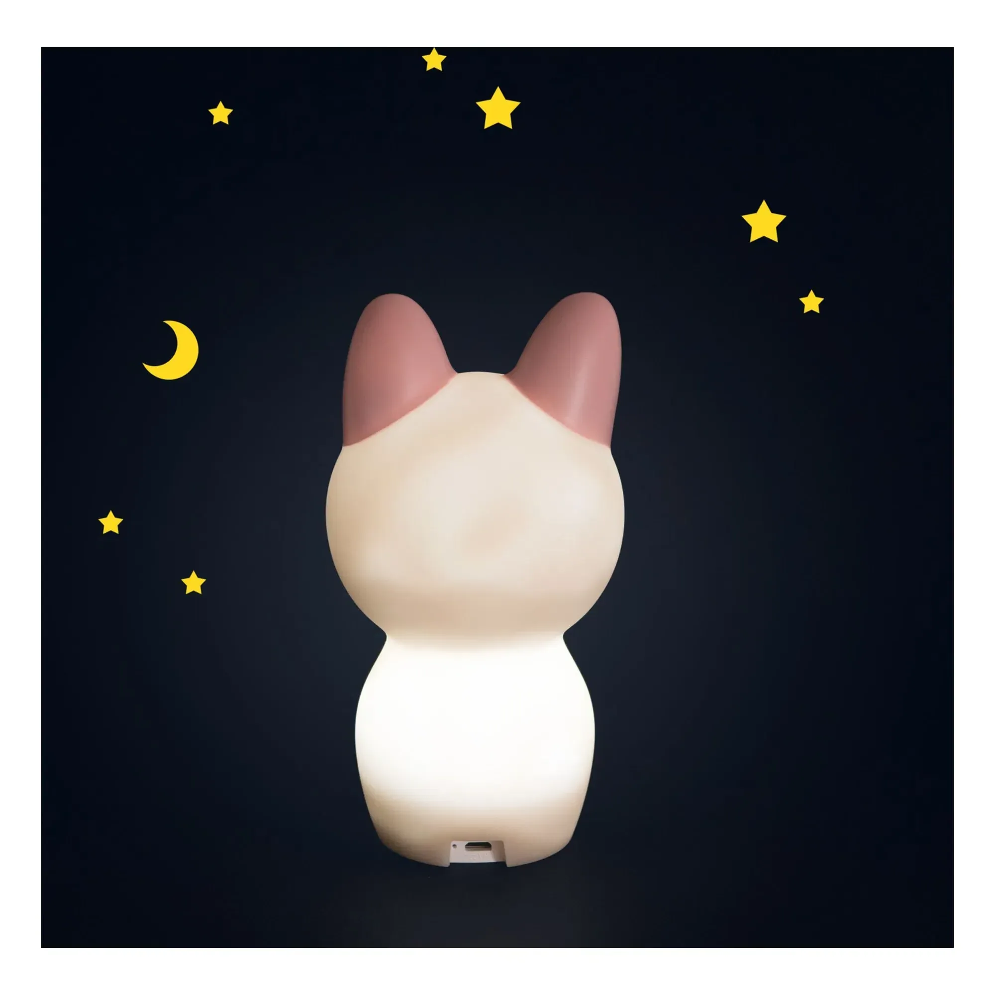 Moulin Roty Après la Pluie Cat Nightlight - Beige, PVC alternate view