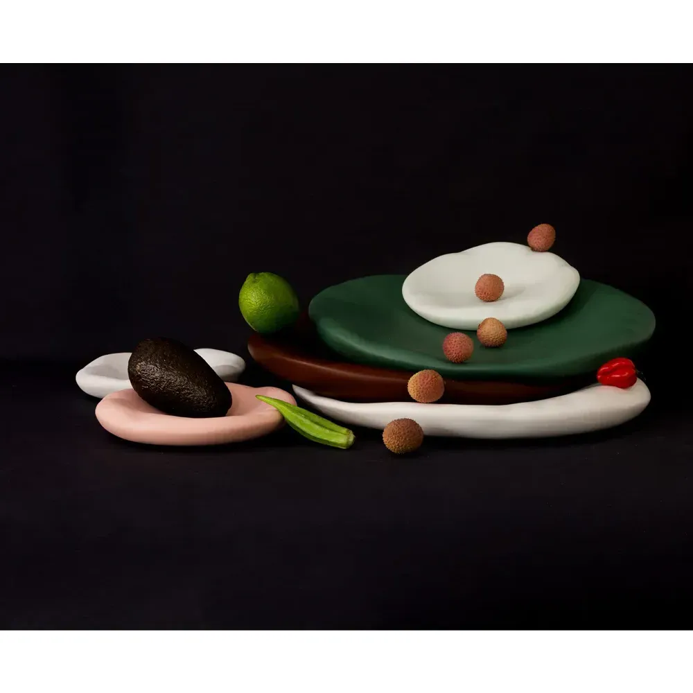Canova by Constance Guisset Round Centrepiece - Chocolate, Ceramic alternate view