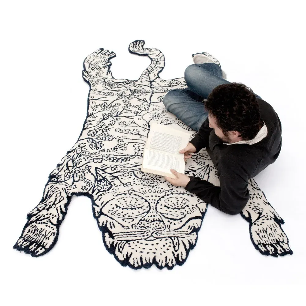 Dylan Martorell Tiger Rug - Blue, Wool alternate view