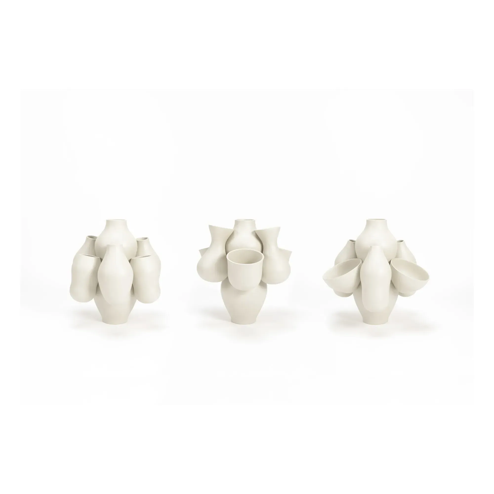 Pacha by Jean-Baptiste Fastrez Ceramic Vase - Cream alternate view