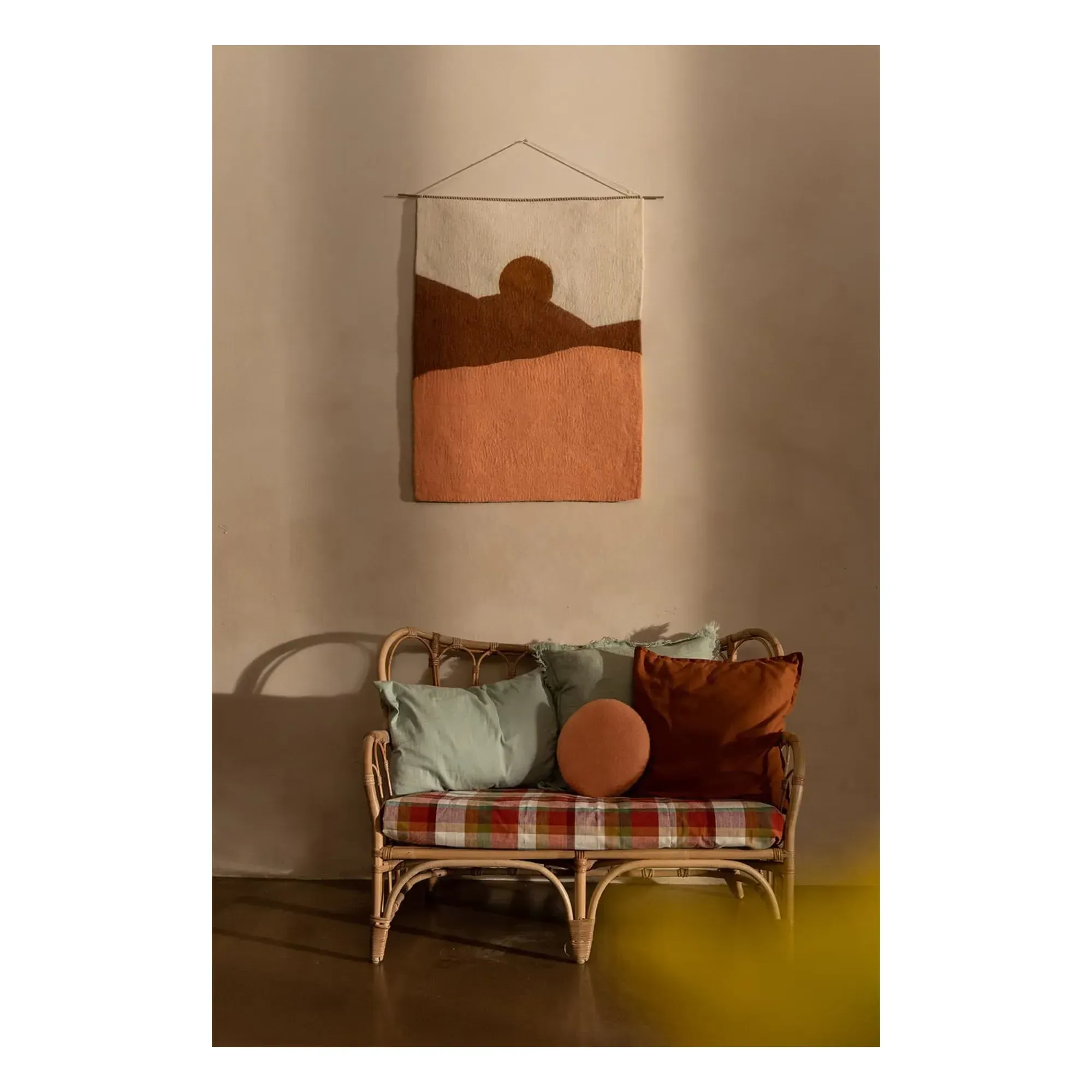Landscape Himalayan Valley Wall Hanging - Blush, Felt alternate view