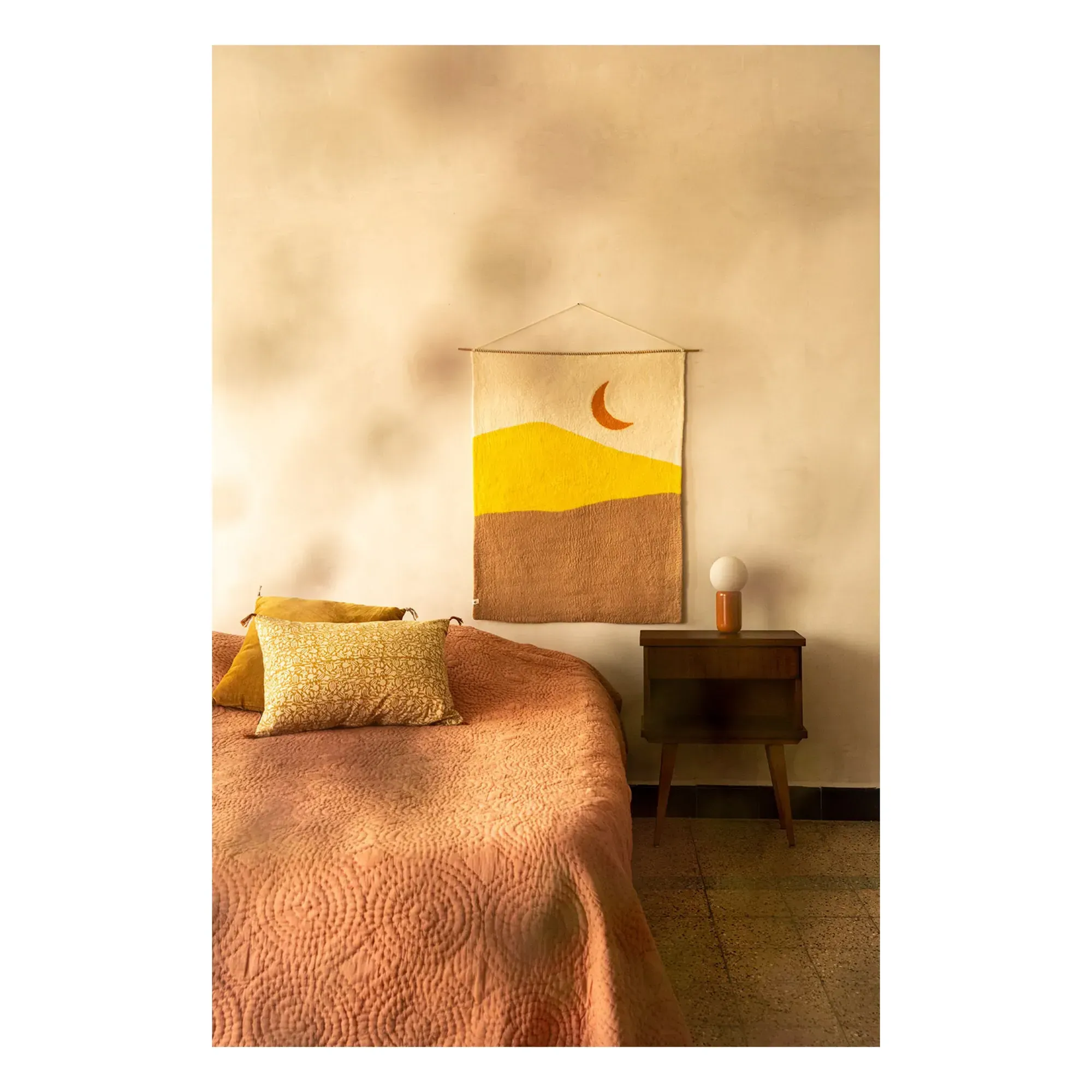 Midnight Felt Wall Hanging - Beige alternate view