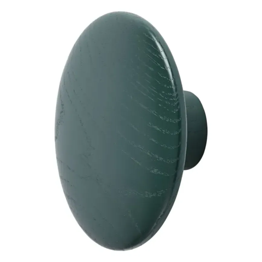 Dots Wood Wall Pegs Set - Dark Green, Ash Wood alternate view