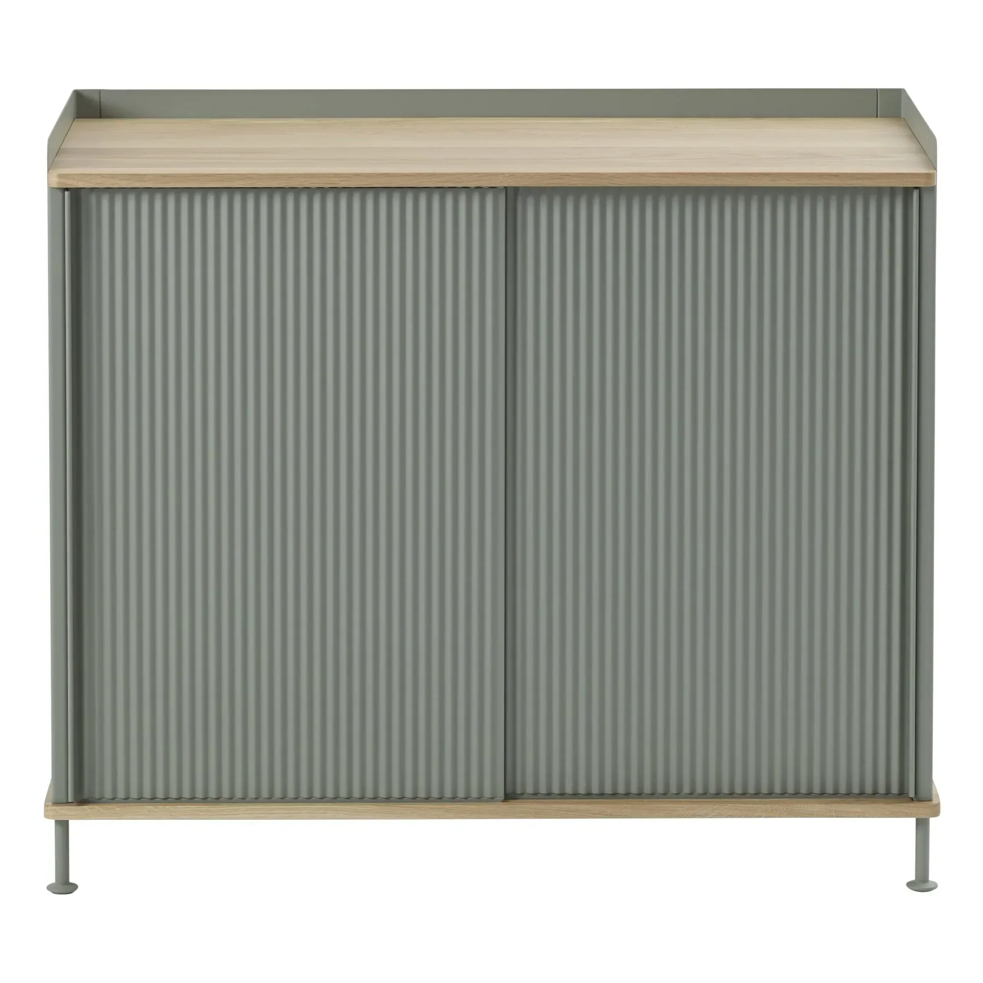 Enfold Dresser with Sliding Doors - Almond Green, Oak product