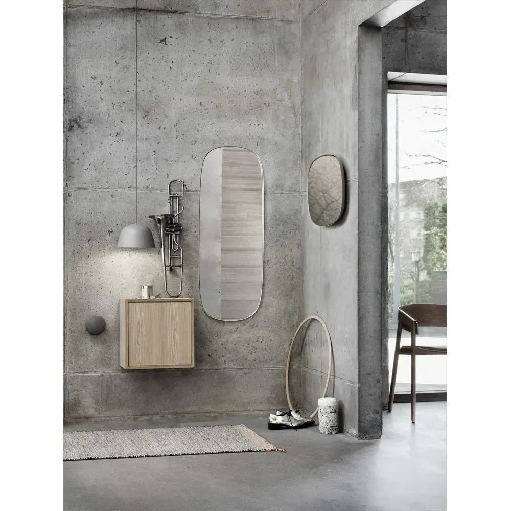 Framed Mirror - Grey, Steel alternate view