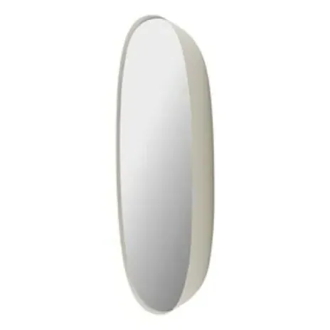 Framed Square Wall Mirror - Light Grey, Steel alternate view