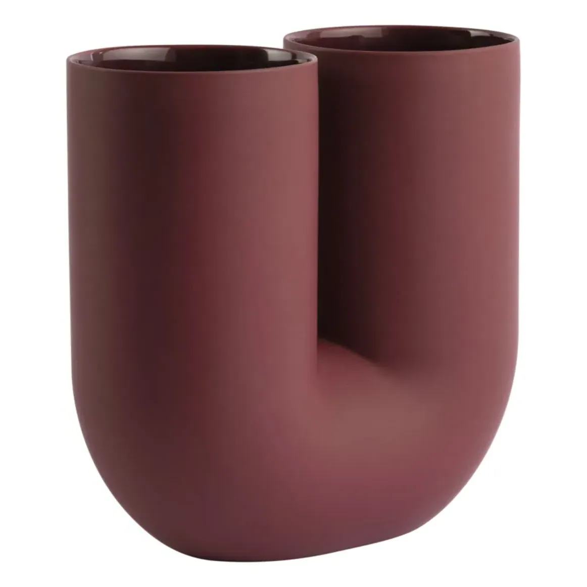 Kink Vase - Burgundy, Earthenware product