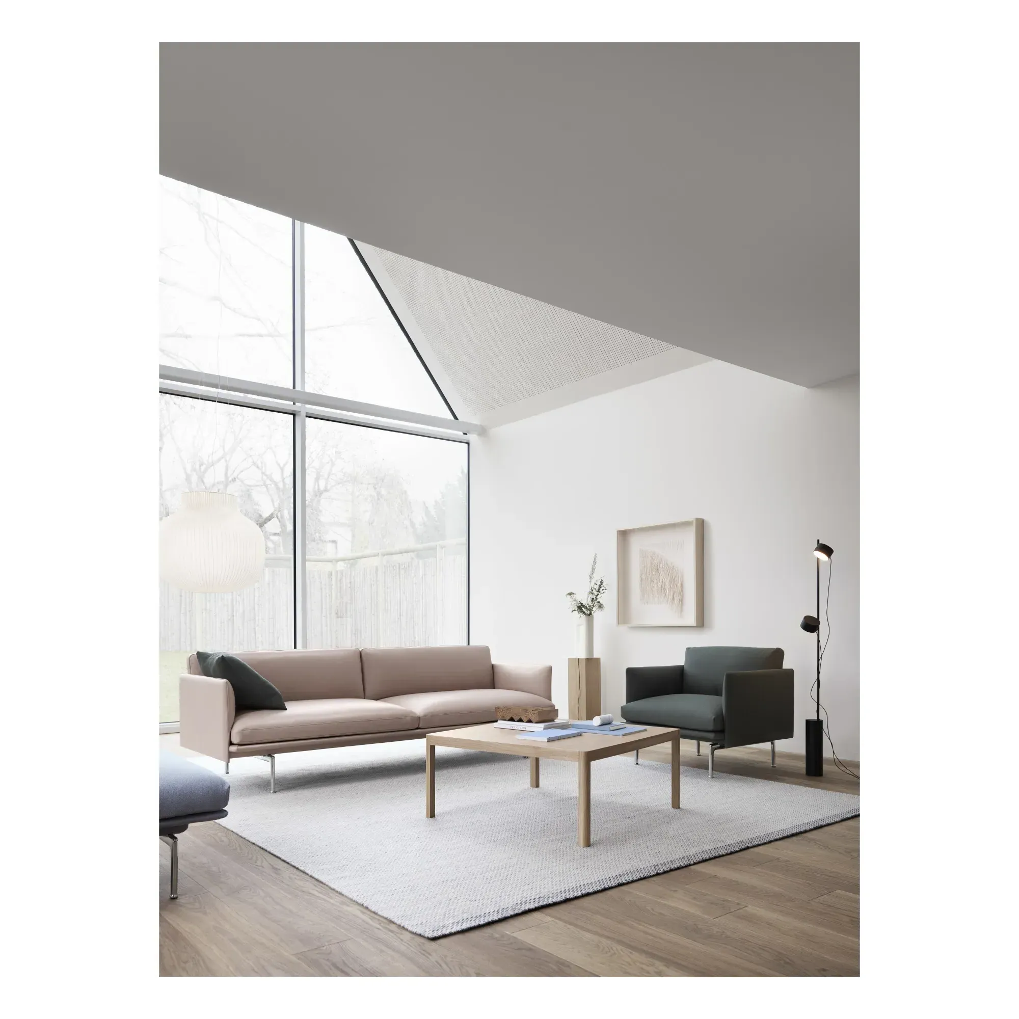 Muuto Workshop Low Coffee Table - Light Wood, Oak alternate view