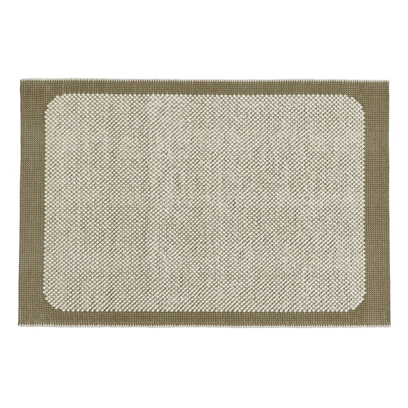 Pebble Rug - Khaki, New Zealand Wool product